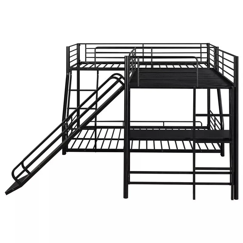 Ruiz L Shape Kids Bunk Bed With Slide - Image 5
