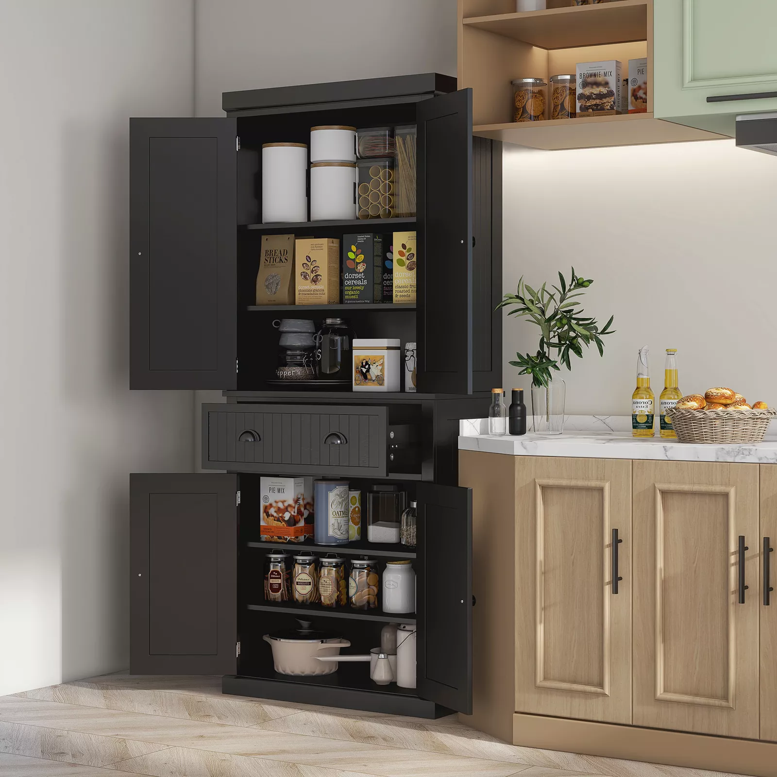 Russell Kitchen Pantry Storage Cabinet - Image 8