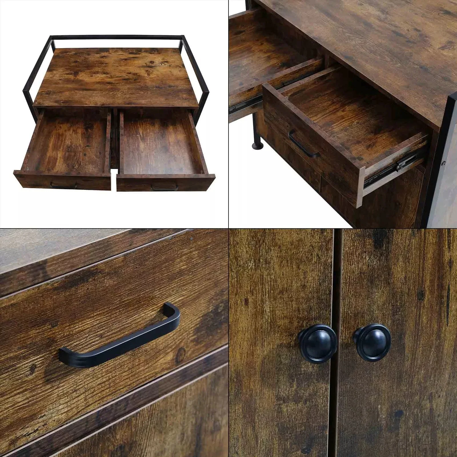 Rustic Cat Litter Box Enclosure Furniture - Image 3