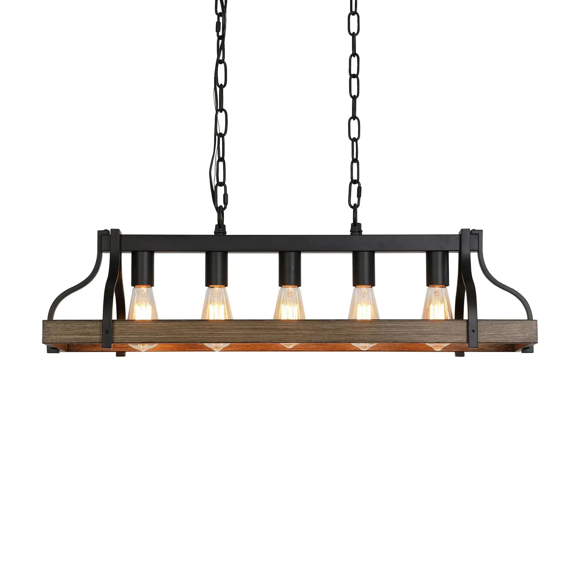 Rustic Farmhouse Dining Room Chandelier - Image 3