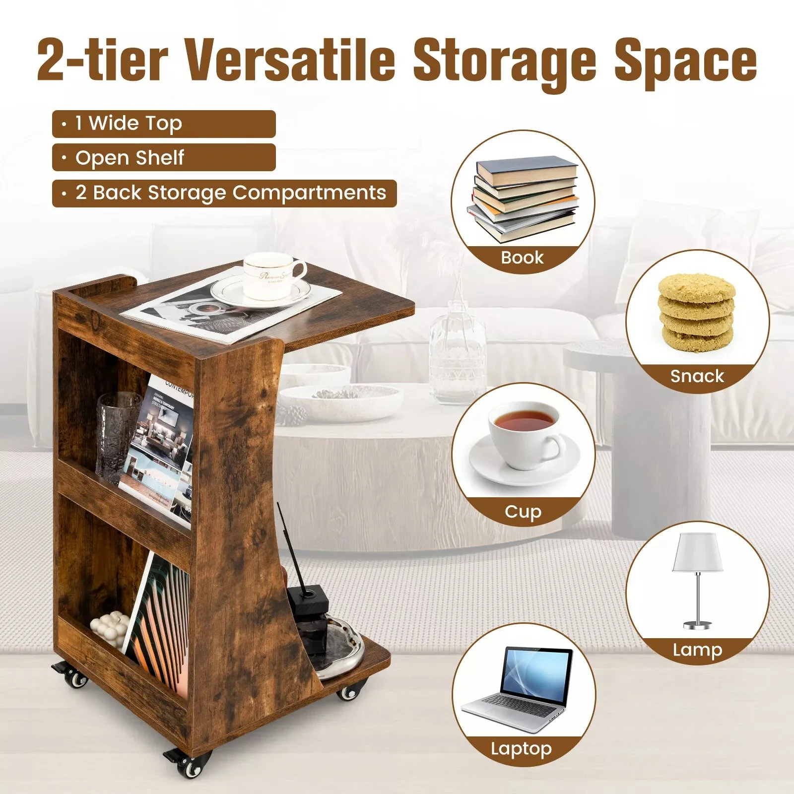 Rustic Living Room End Table - Image 2