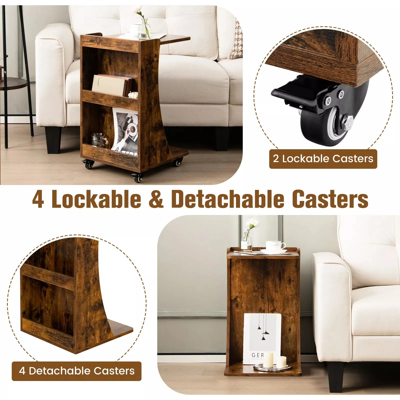 Rustic Living Room End Table - Image 3