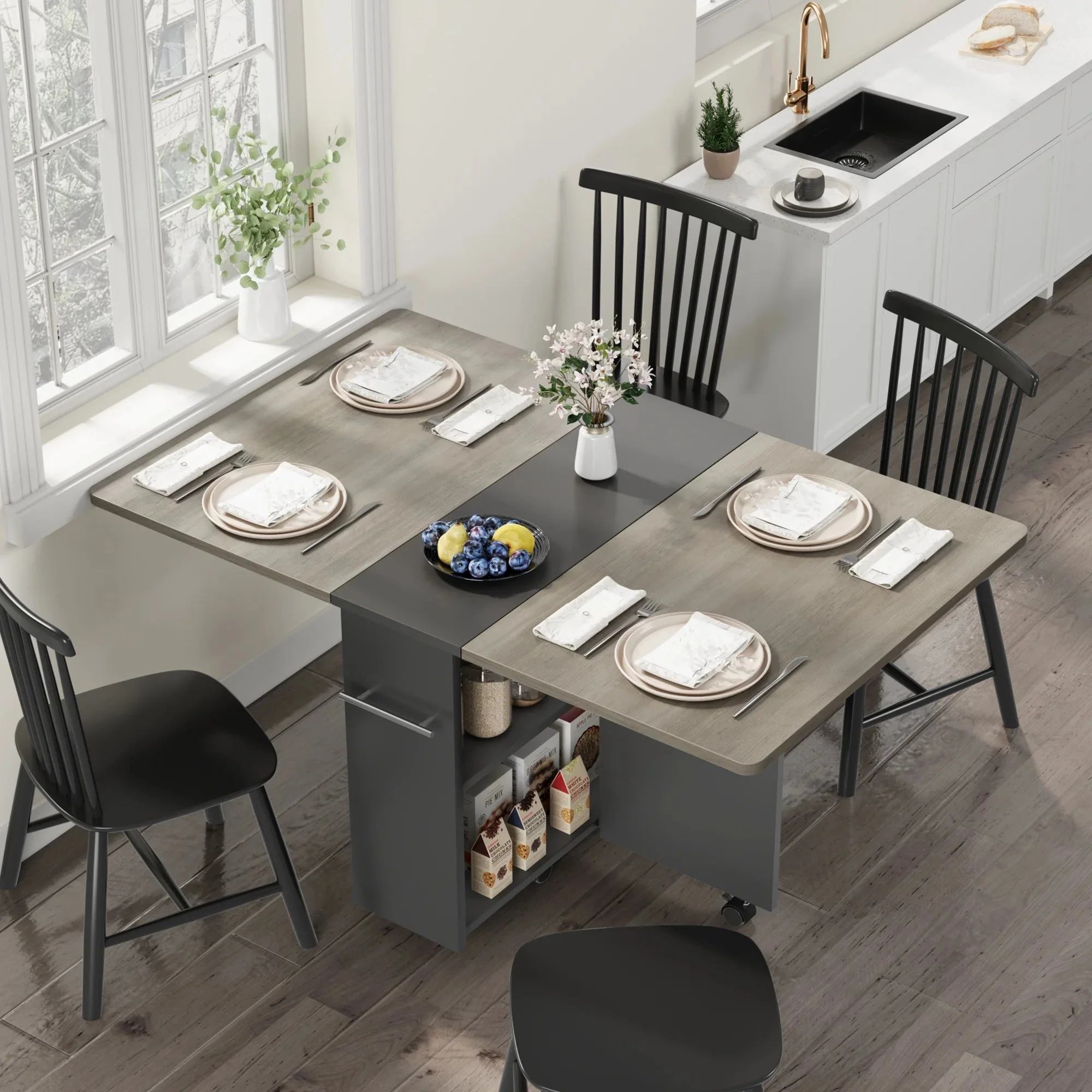 Saira Space Saving Drop Leaf Dining Table