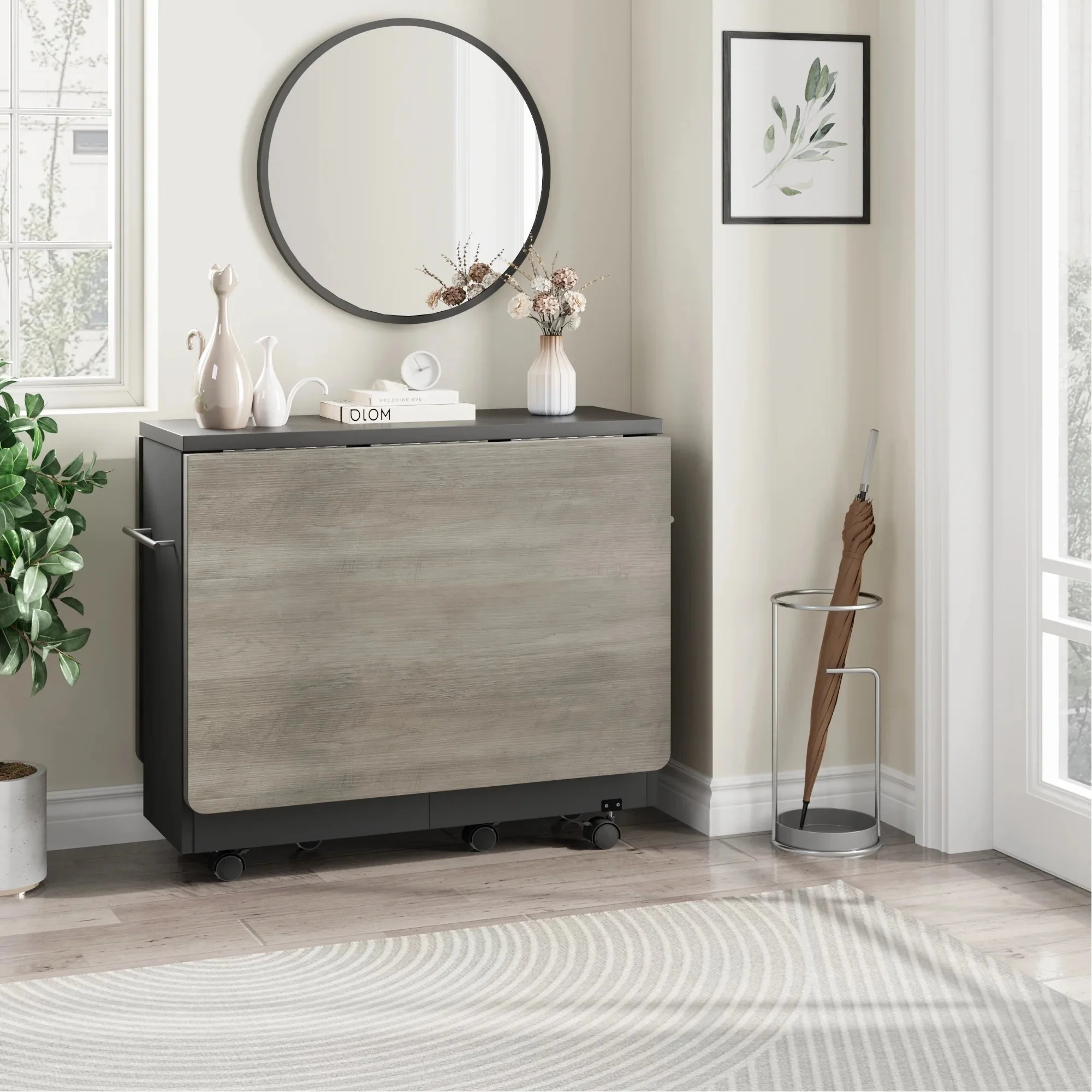 Saira Space Saving Drop Leaf Dining Table - Image 3