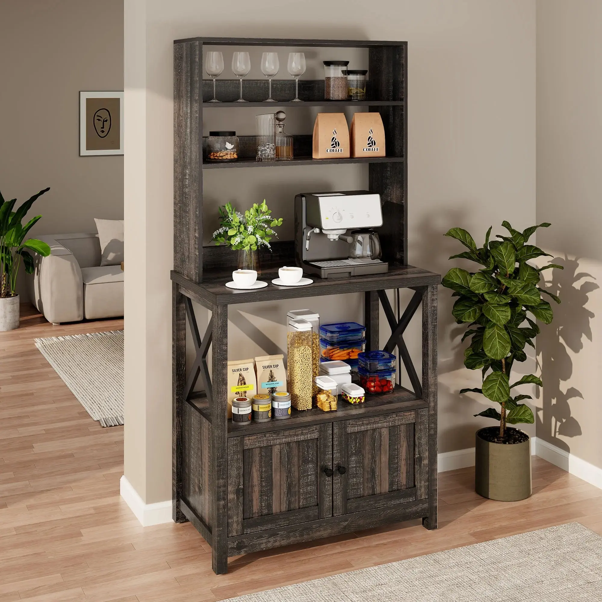 Sean Bakers Rack With Cabinet