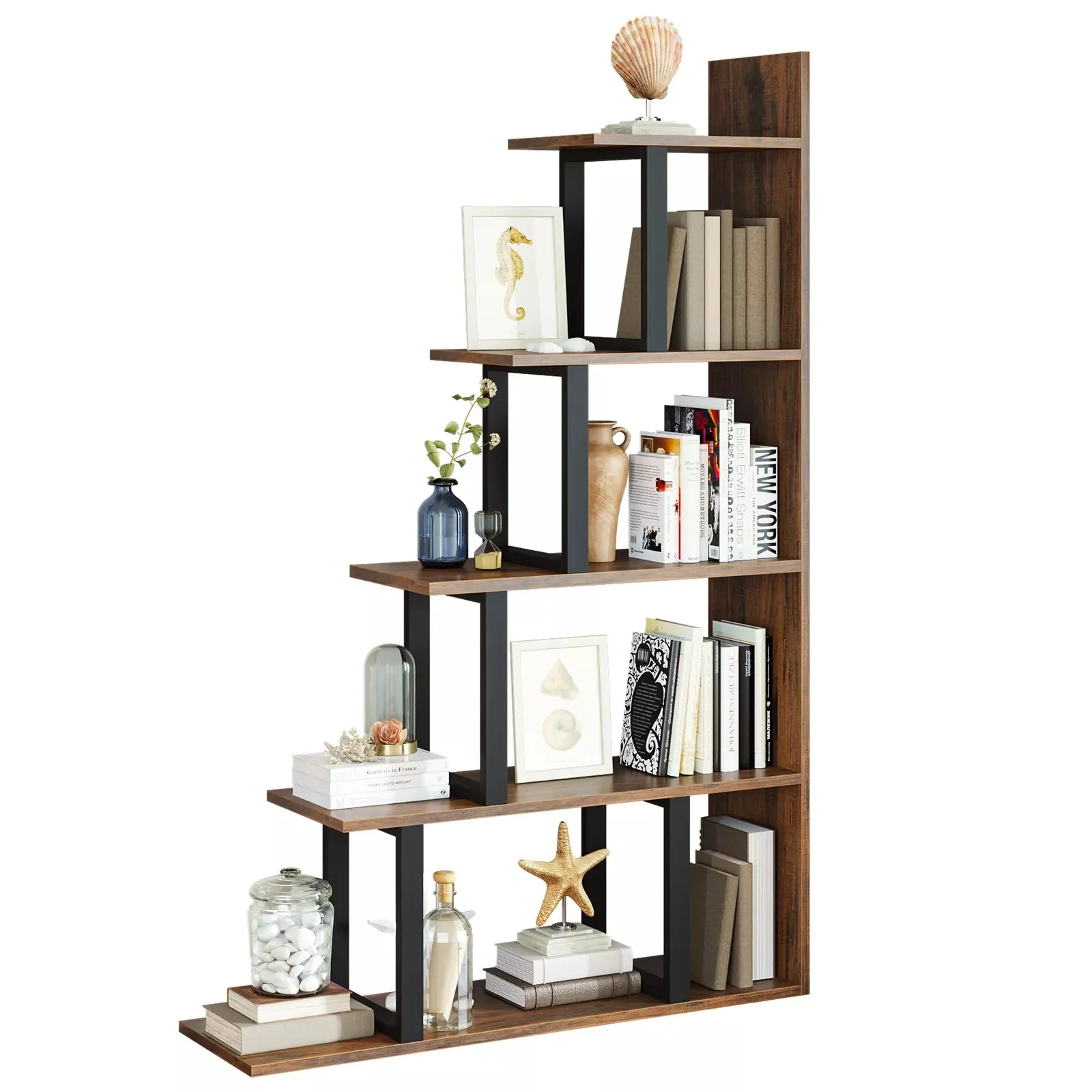 Sean Corner Bookcase Bookshelf - Image 4