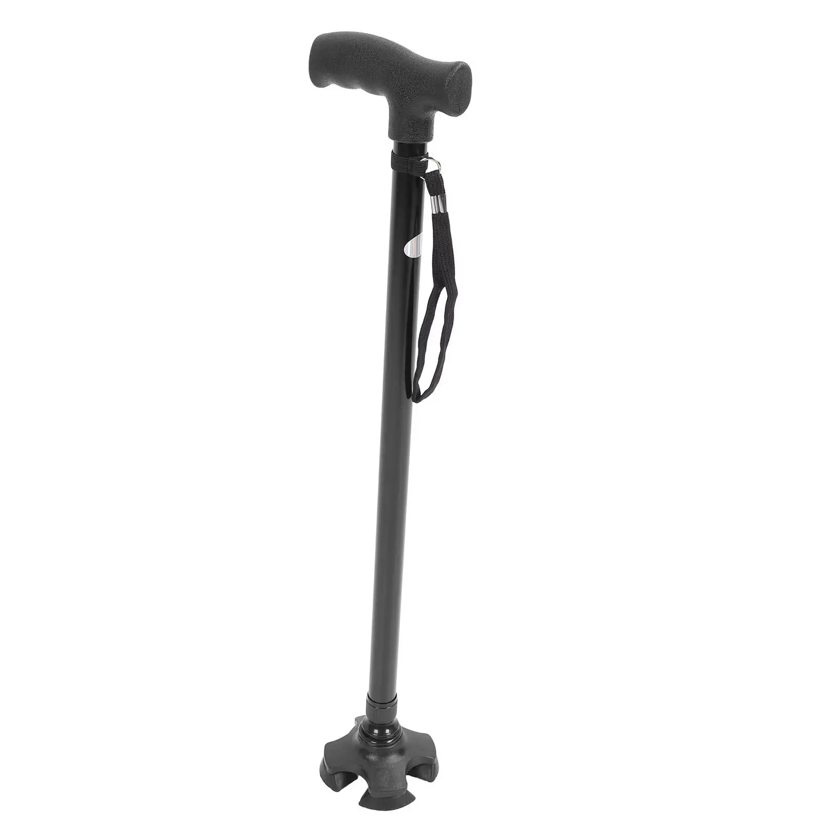 Self-Standing Walking Cane with 4-Pronged Base