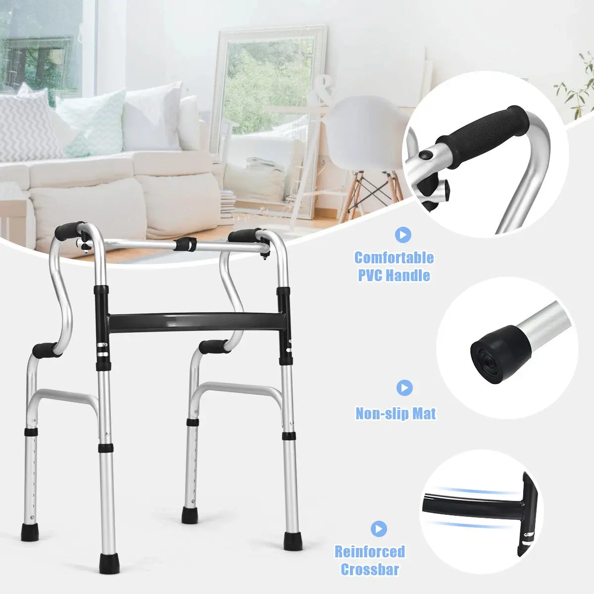 Senior Lightweight Mobility Walker (Dual Handle) - Image 3