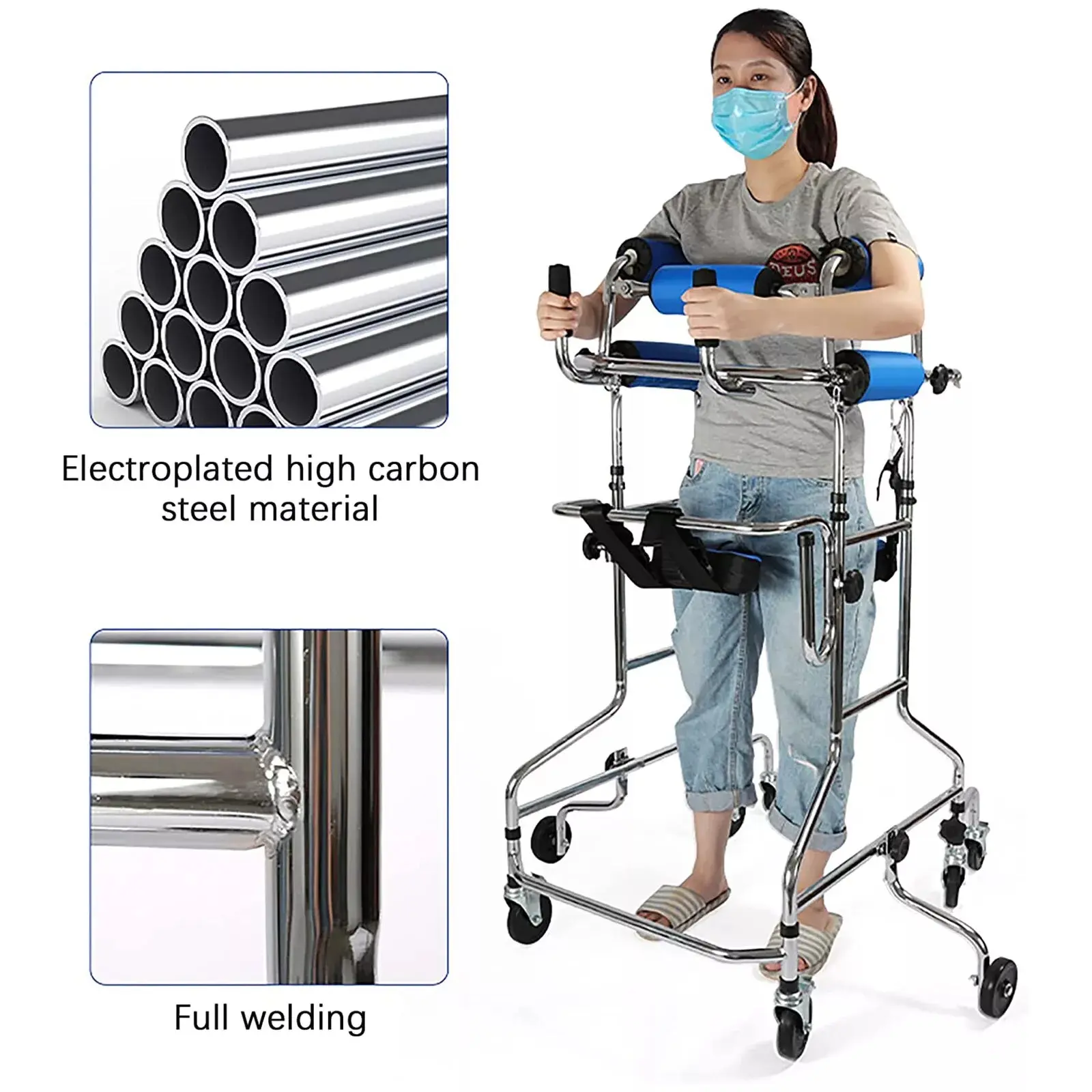 Senior Rehabilitation Upright Mobility Walker - Image 8