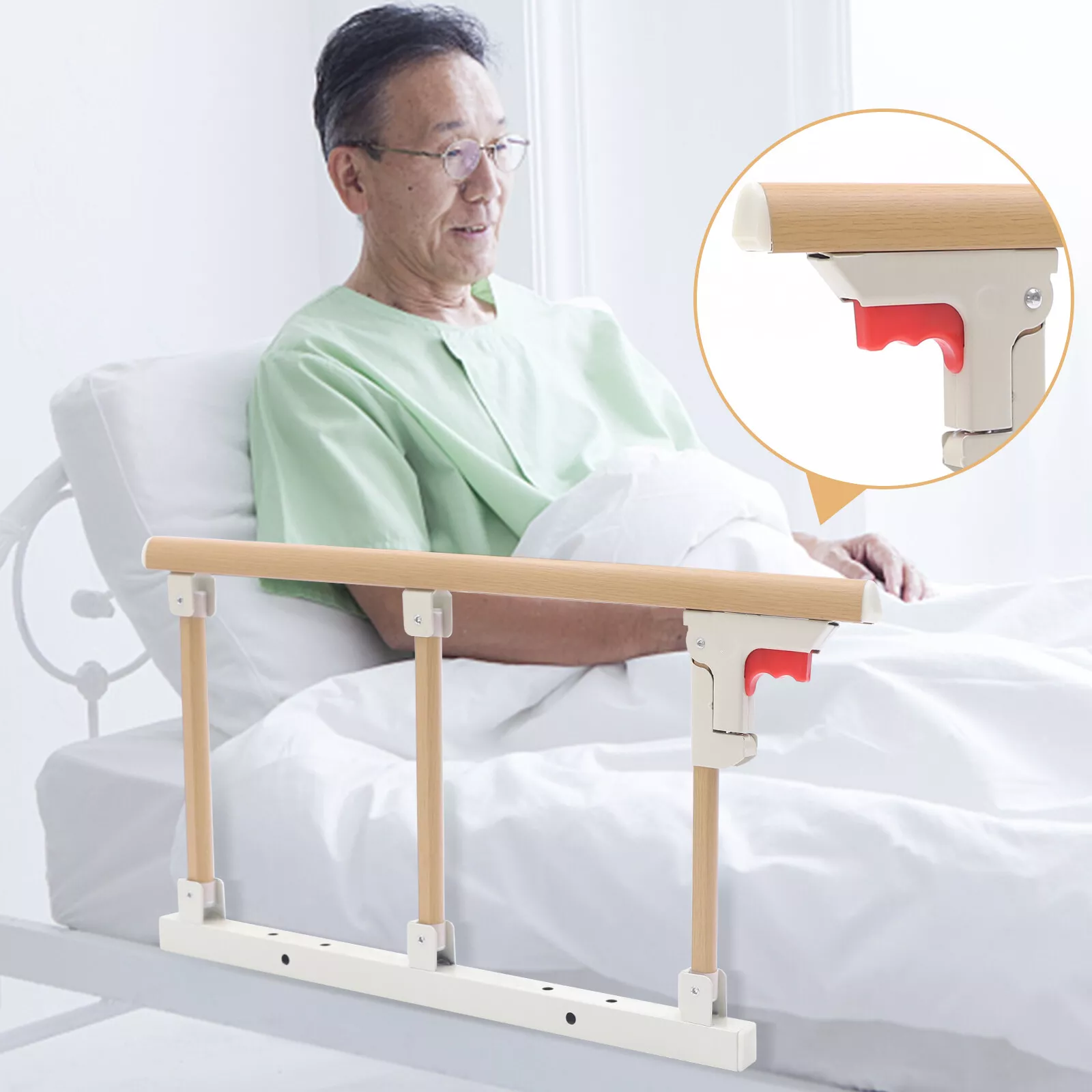 Senior Safety Bed Rail (Collapsible Handle)