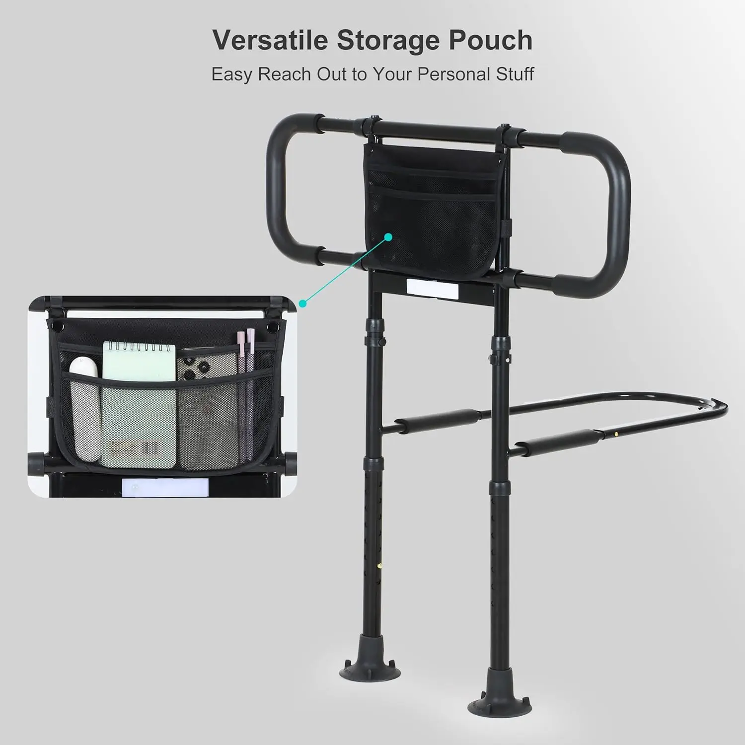 Senior Safety Bed Rail (Extendable Handle) - Image 4