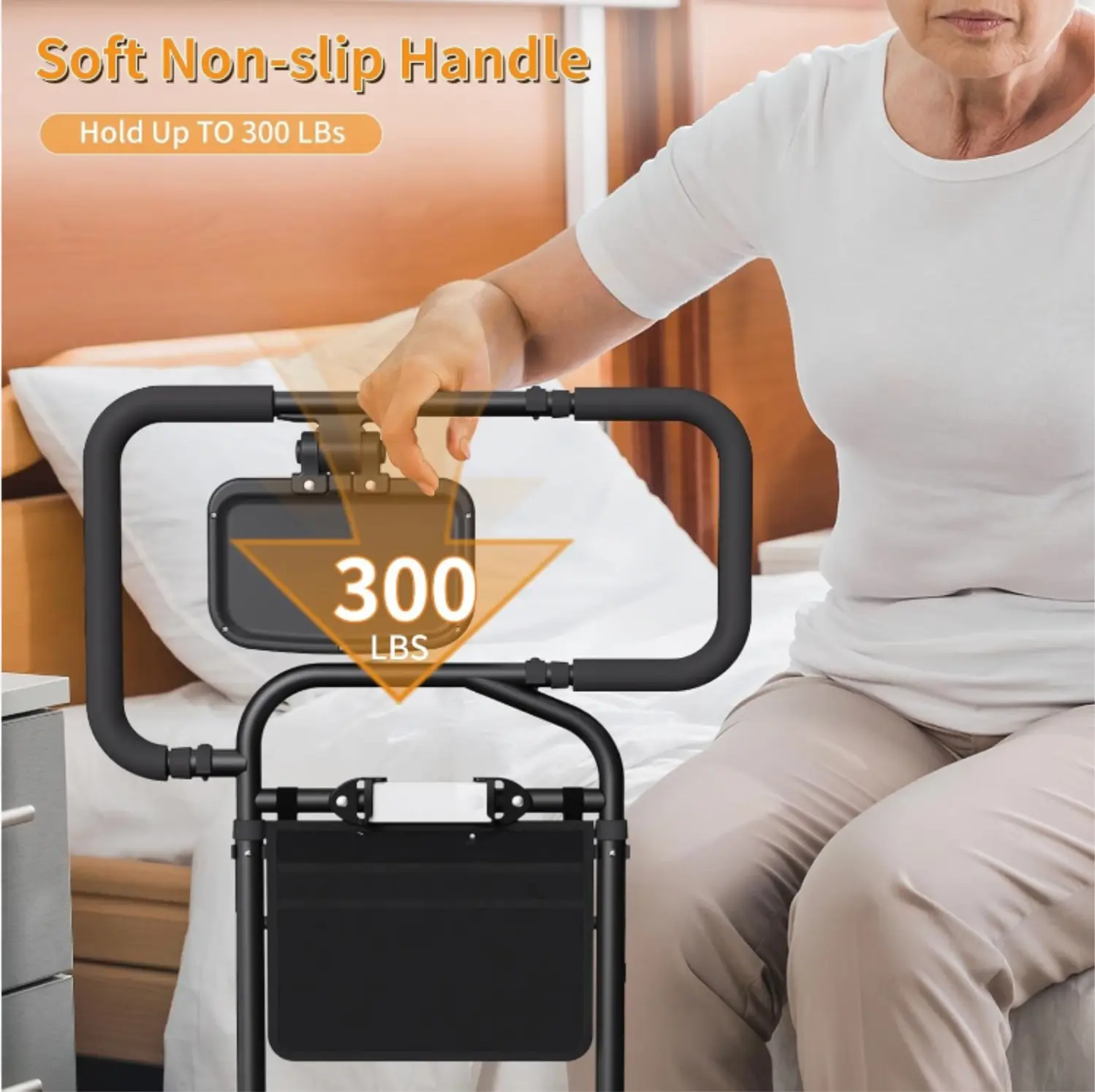 Senior Safety Bed Rail (Extendable Handle) - Image 3
