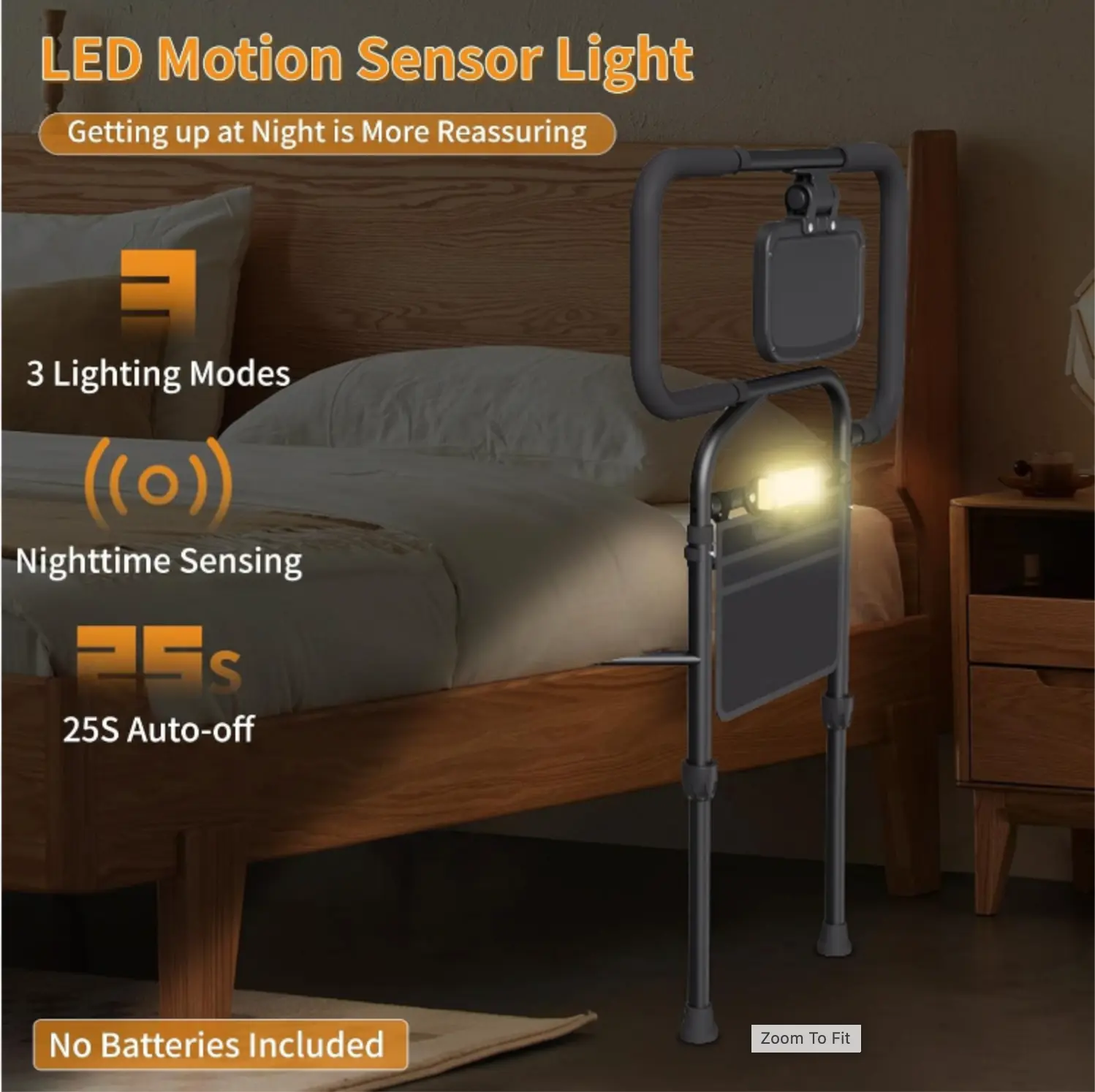 Senior Safety Bed Rail (Extendable Handle) - Image 7