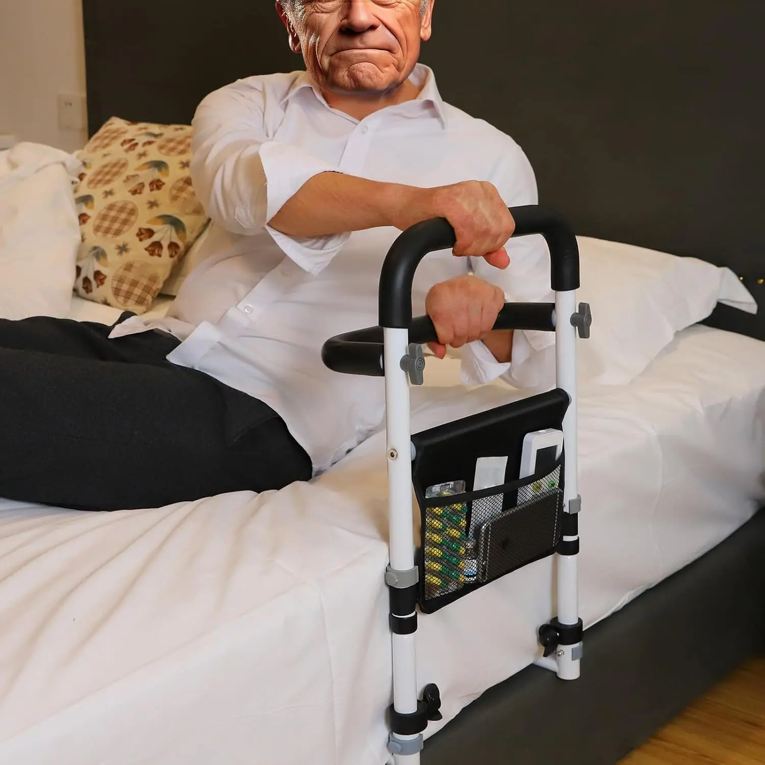 Senior Safety Bed Rail (Double Handle) - Image 3