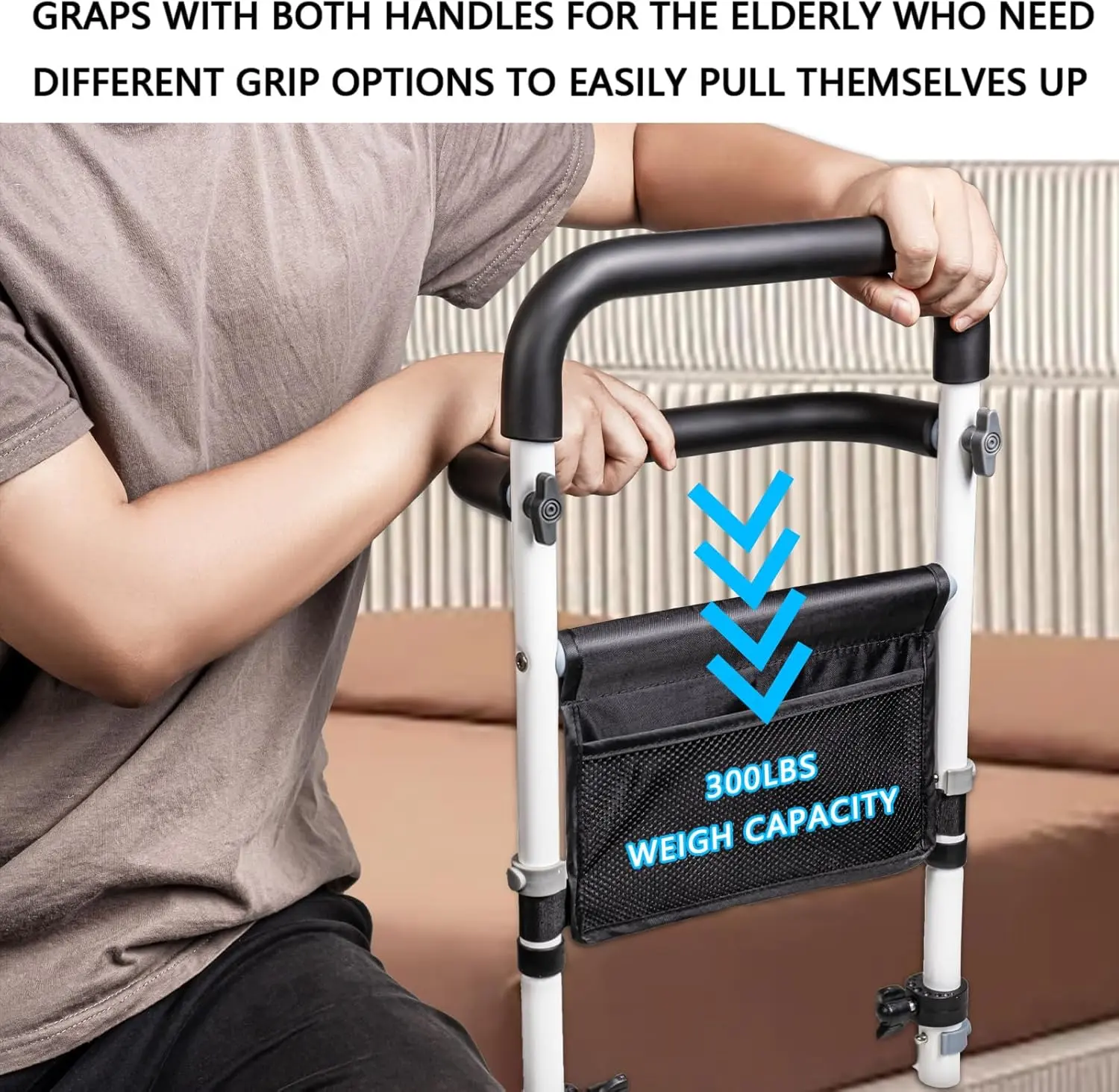 Senior Safety Bed Rail (Double Handle) - Image 5