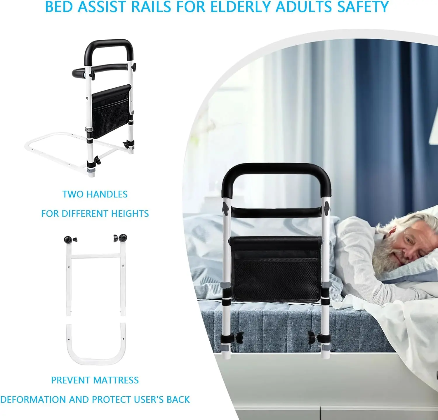 Senior Safety Bed Rail (Double Handle) - Image 7