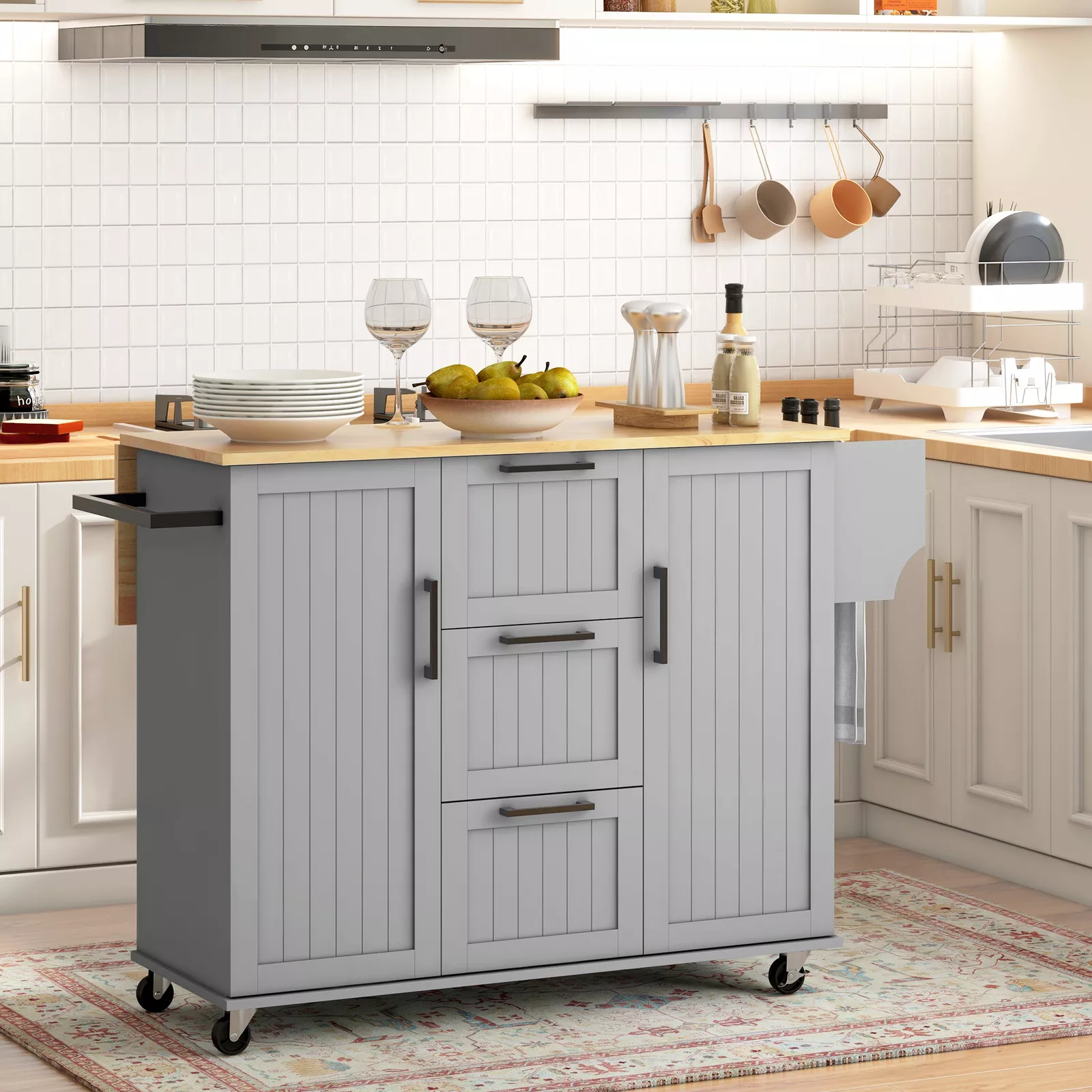 Shania Drop Leaf Kitchen Island