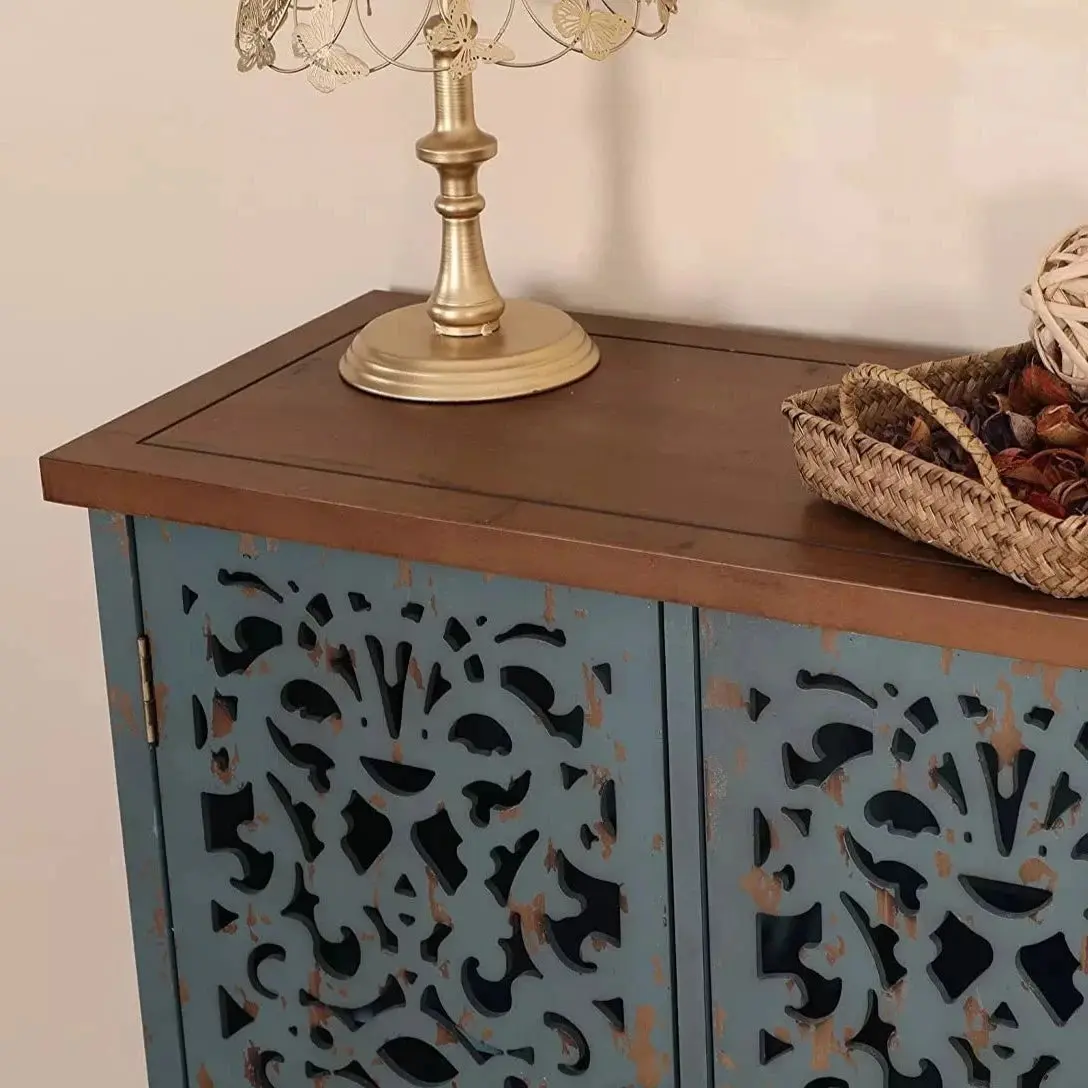 Simon Antique Sideboard Buffet Cabinet - Image 5