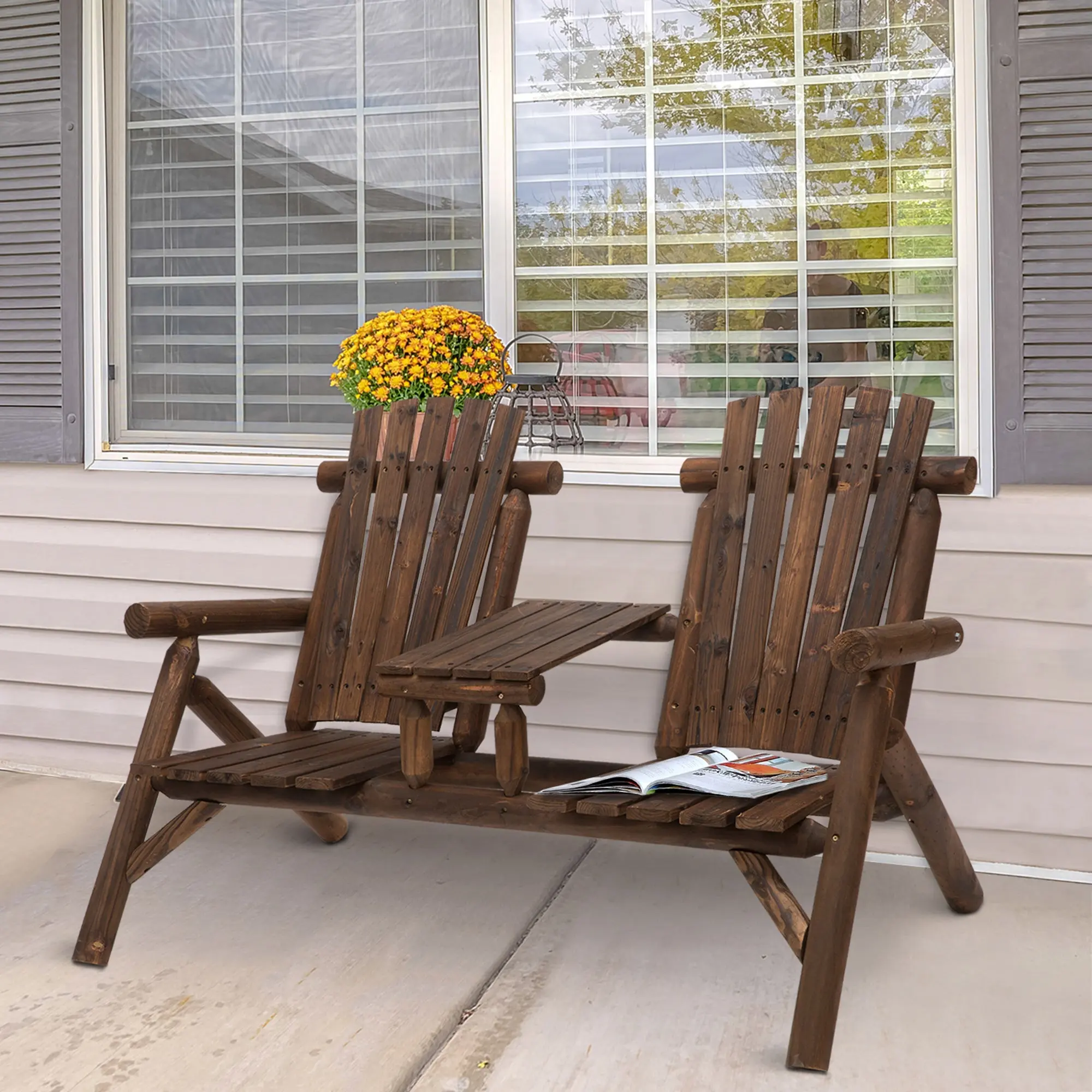 Simpson Wooden Adirondack Chair