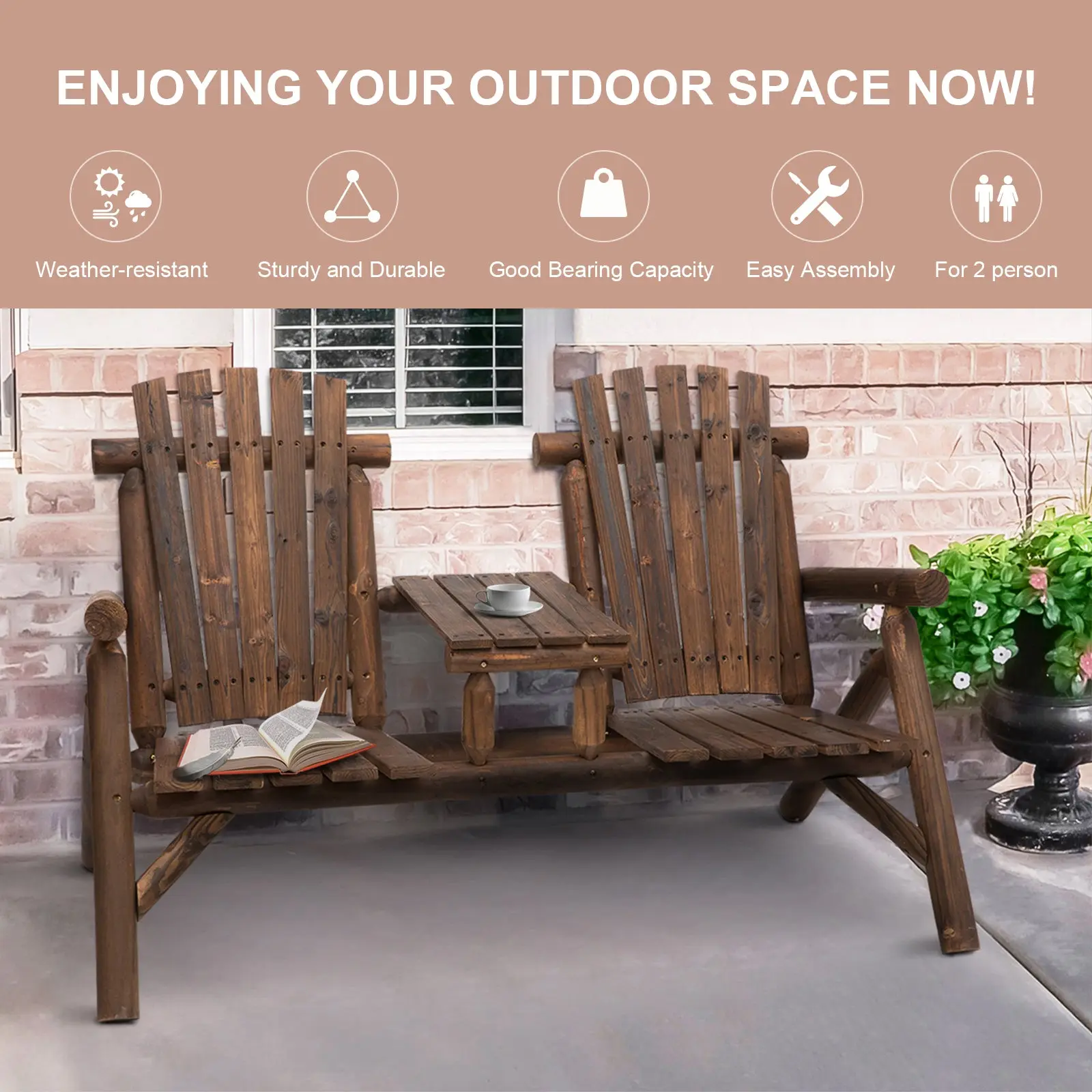 Simpson Wooden Adirondack Chair - Image 5