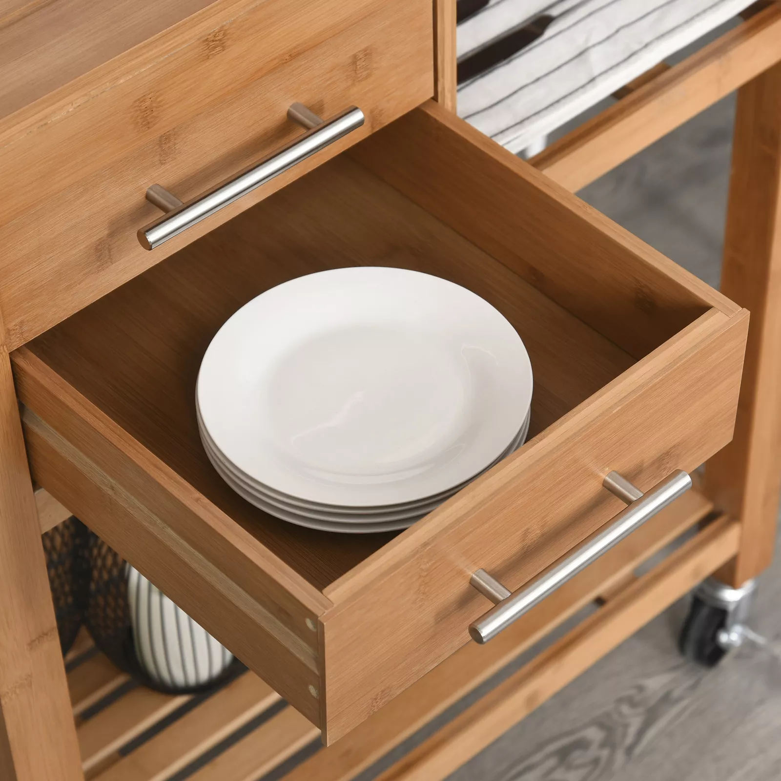 Sinead Portable Kitchen Island Cart - Image 6