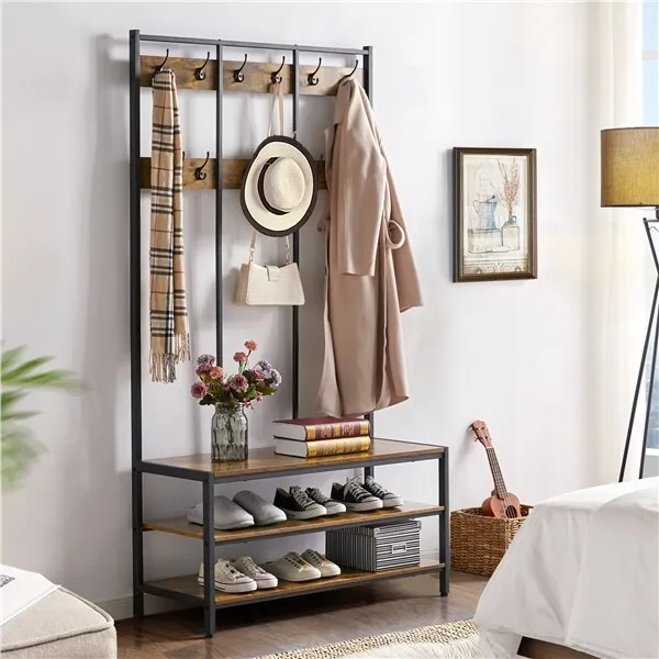 Smith Coat Stand With Shoe Rack