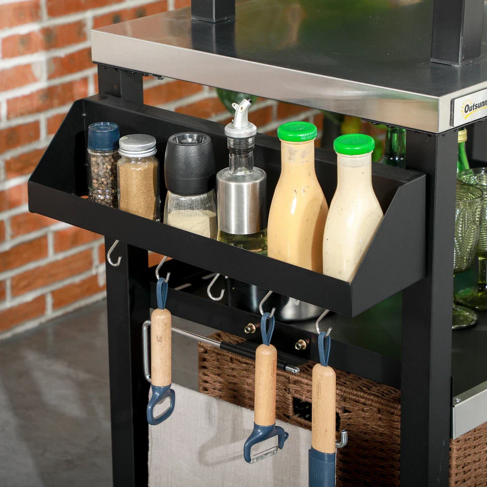 Smith Outdoor Bar Cart - Image 7