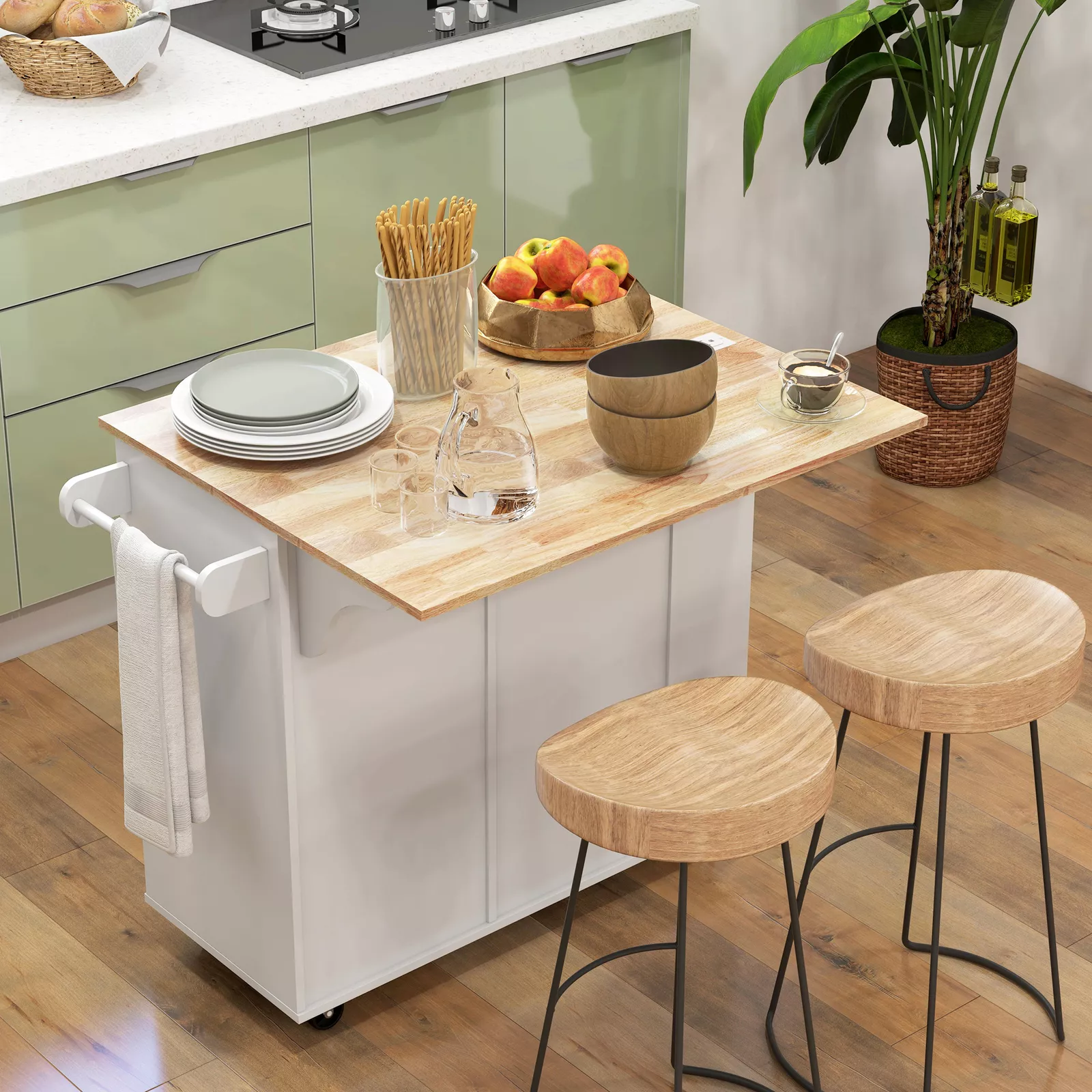 Spence Drop Leaf Kitchen Island