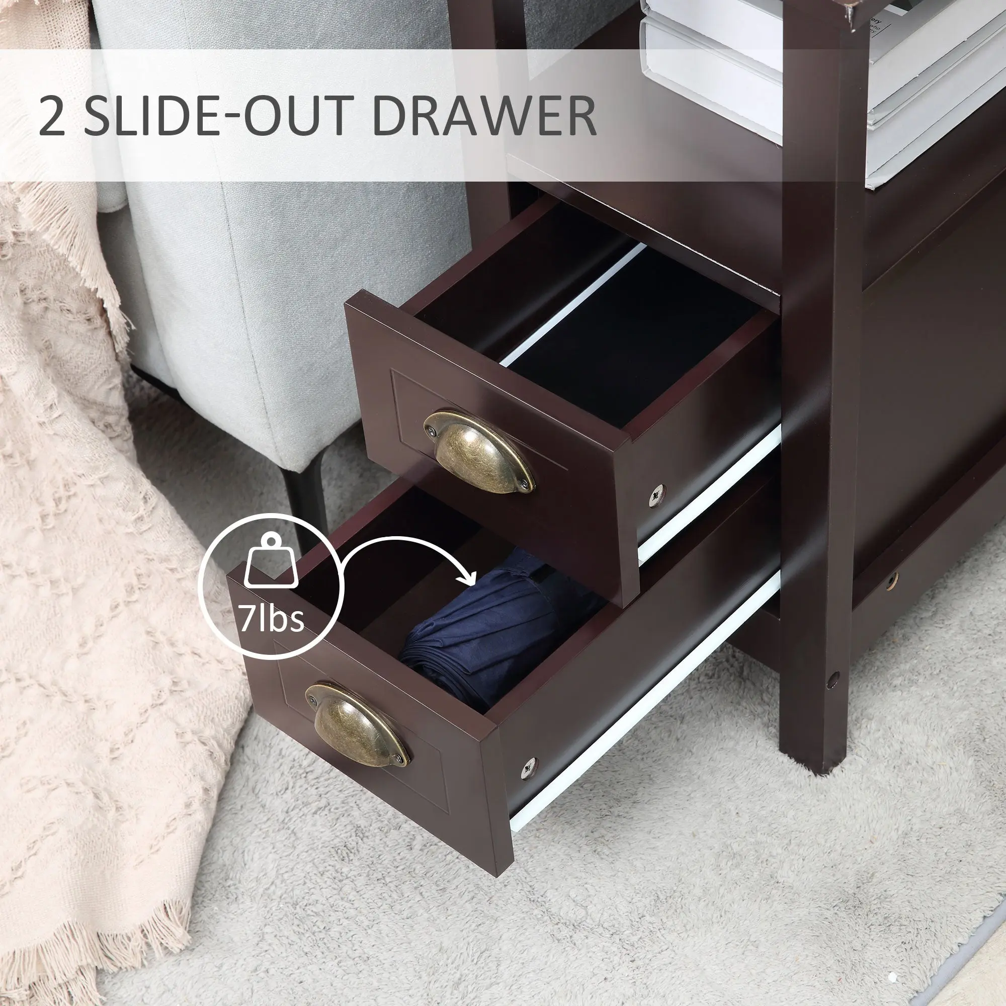 Spence Slim Living Room End Table - Image 4