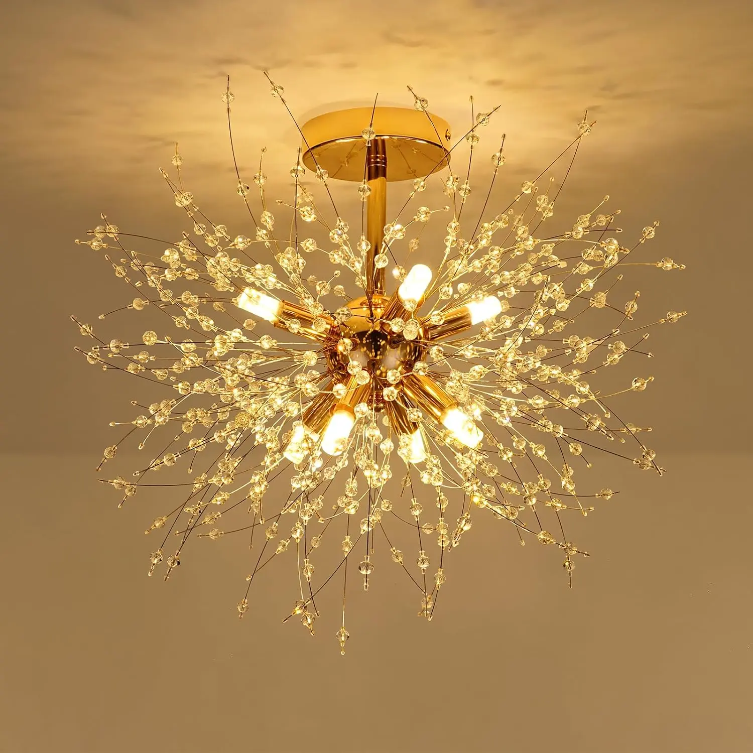 Spike LED Semi Flush Ceiling Light - Image 7