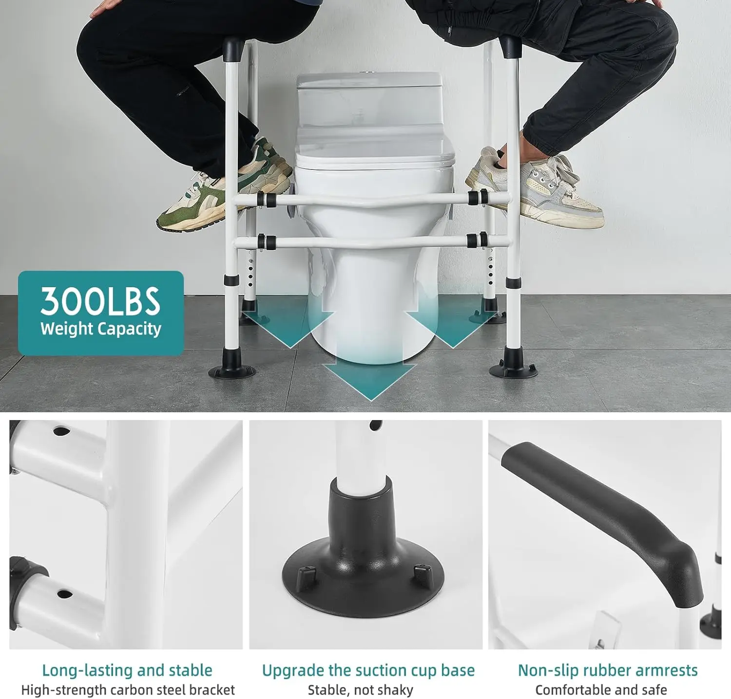Stevie Toilet Safety Frame Rail - Image 5