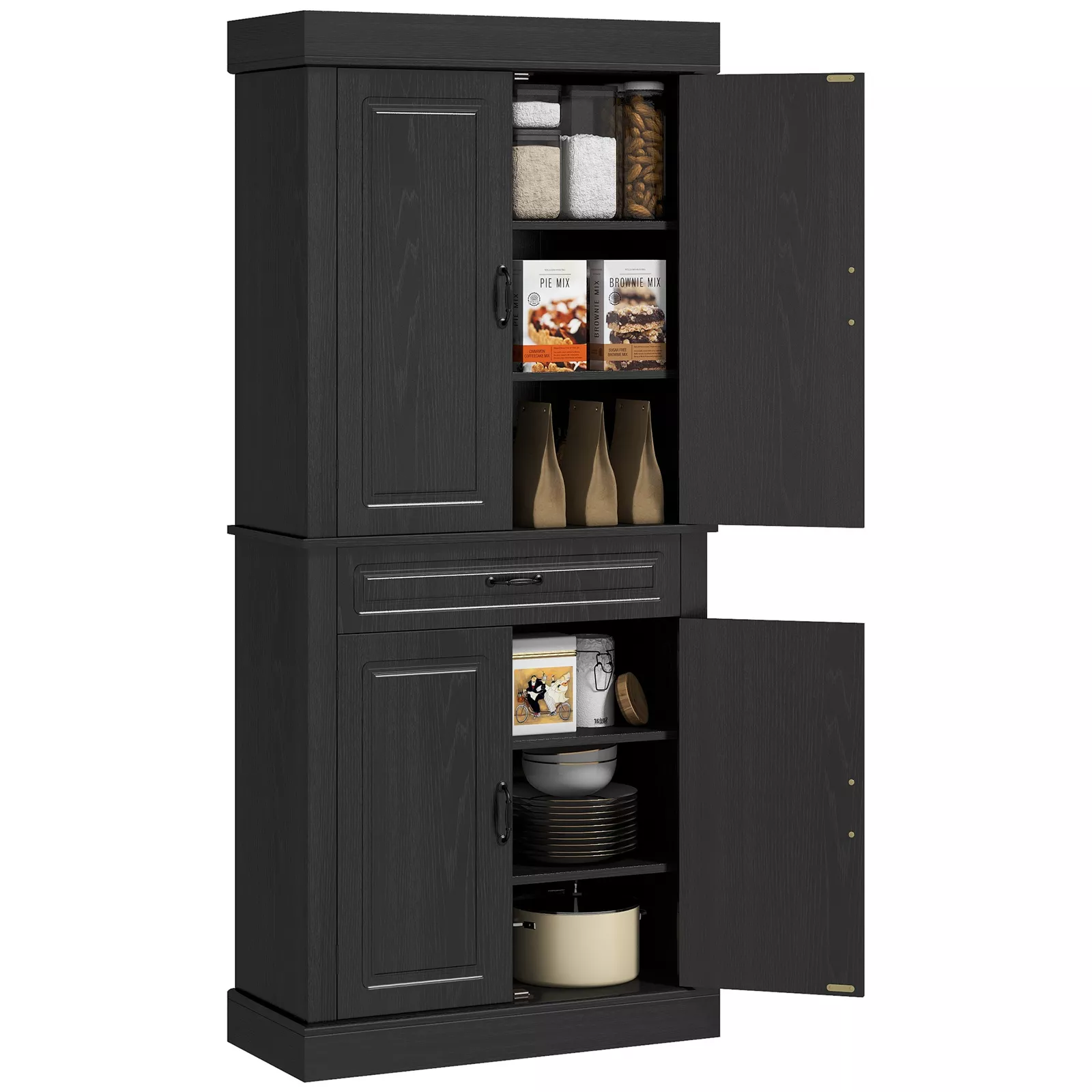 Tammy Farmhouse Kitchen Pantry Cabinet - Image 3