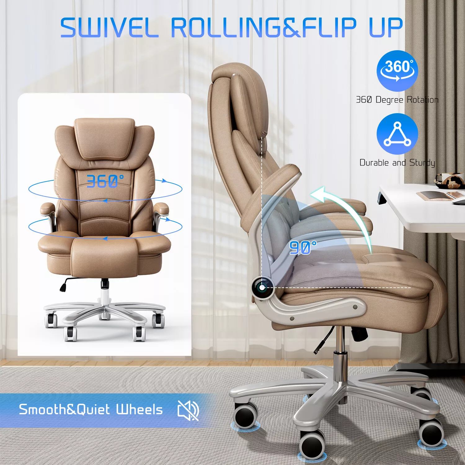 Tapia Big & Tall Ergonomic Office Chair - Image 2