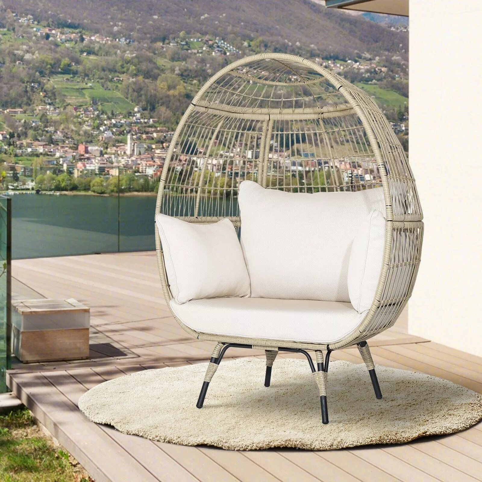 Theo Oversized Outdoor Garden Egg Chair