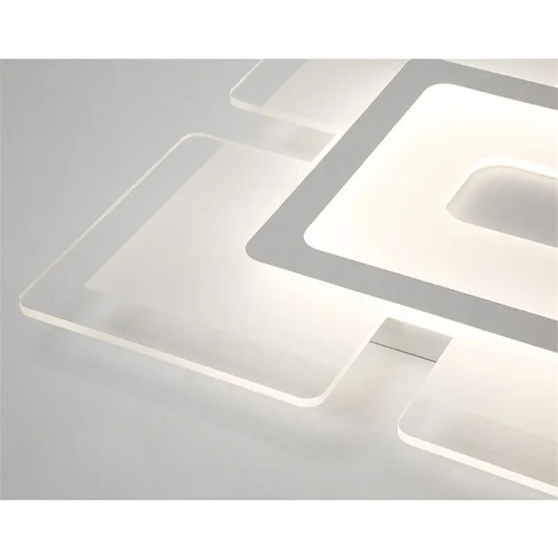 Thin Square Flush Mount Ceiling Light - Image 4