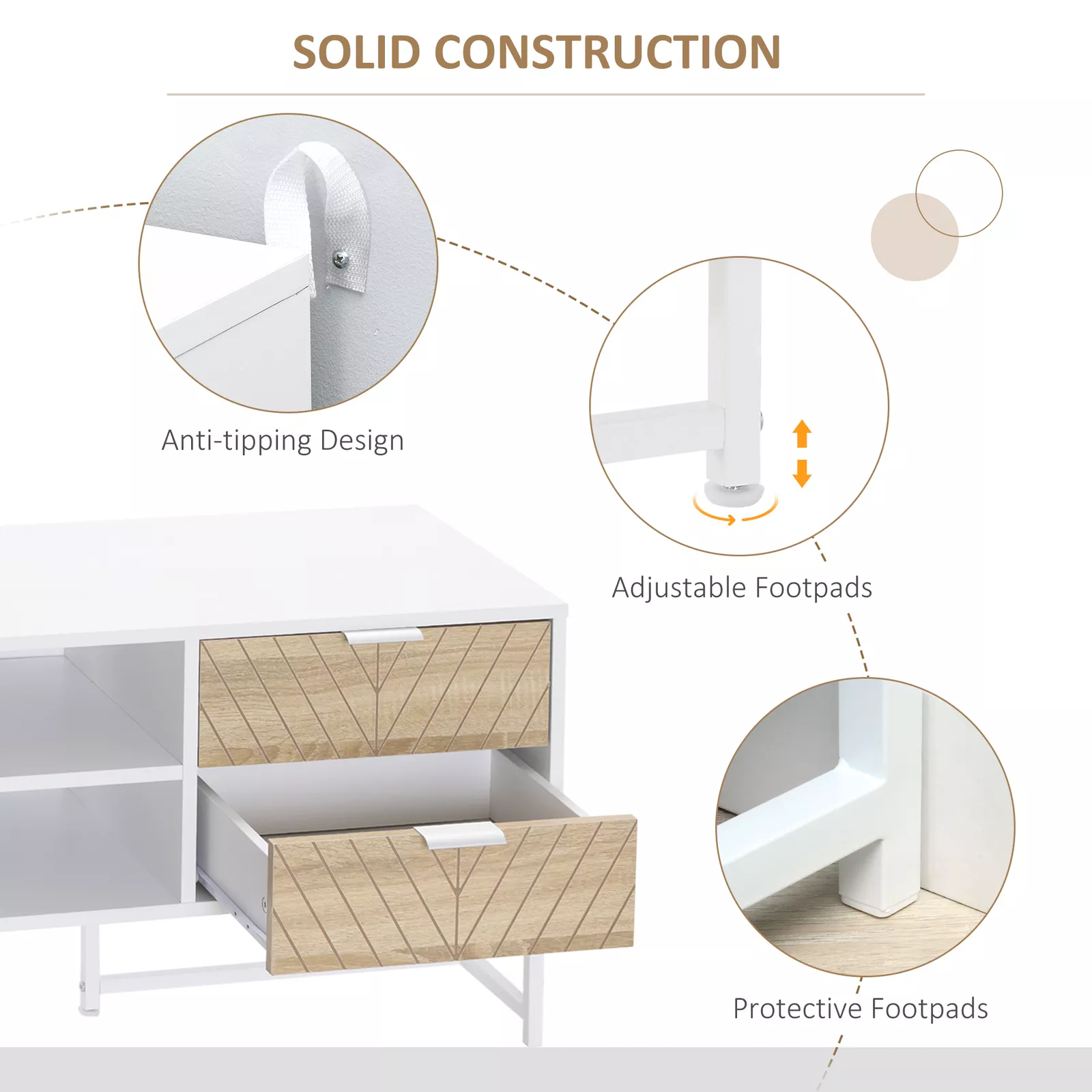 Tiana Modern TV Console Stand - Image 5