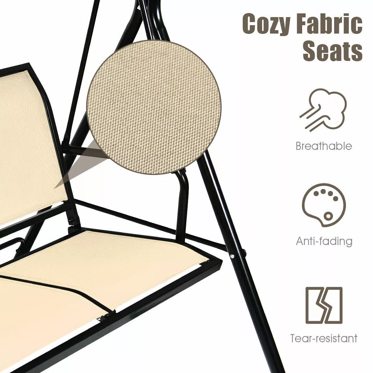 Tim Outdoor Darden Swing Chair - Image 3