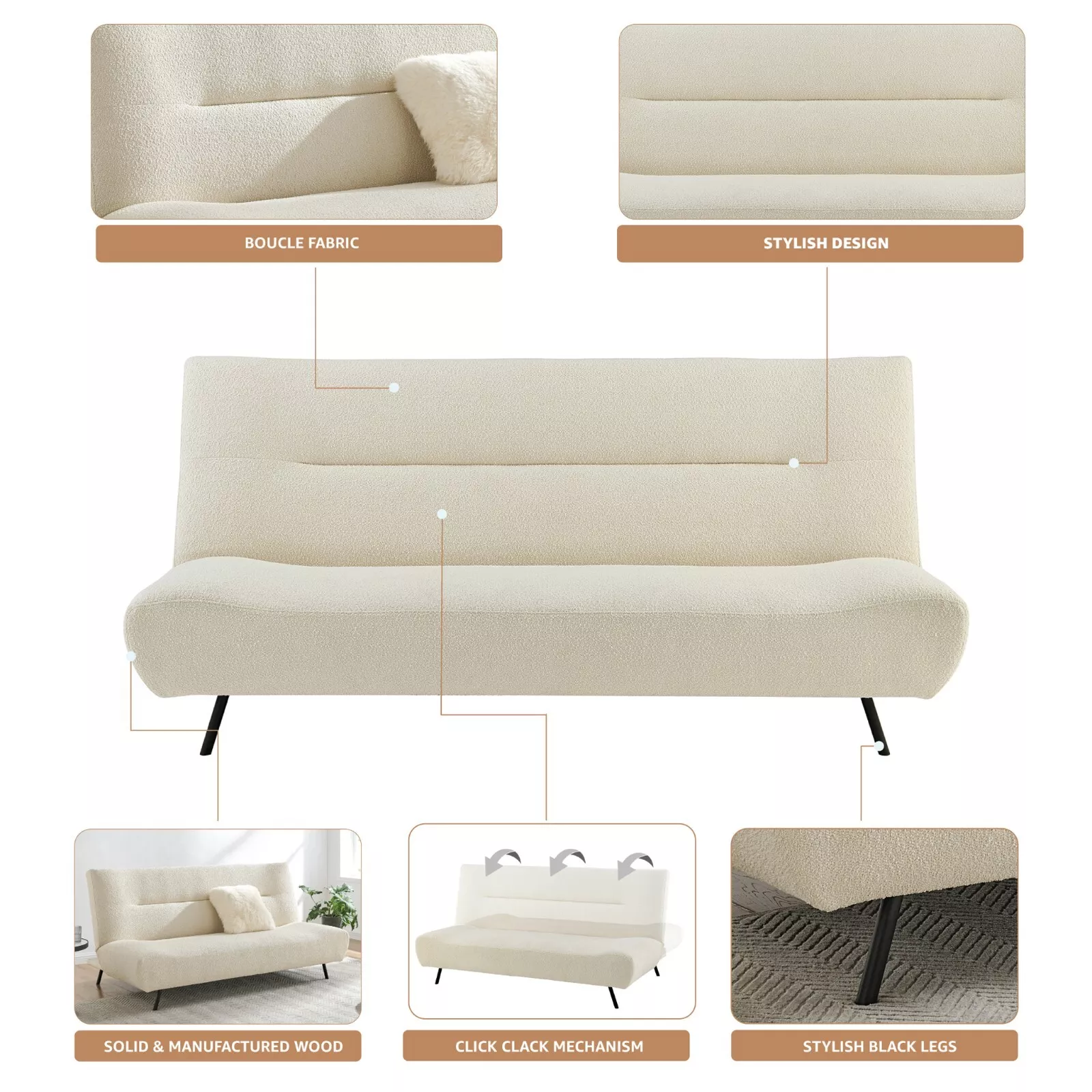 Tristan Bedroom Futon Sofa Bed - Image 5