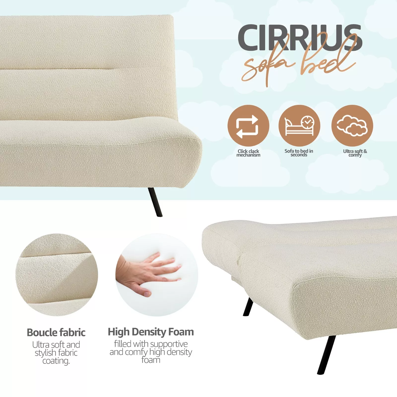Tristan Bedroom Futon Sofa Bed - Image 6