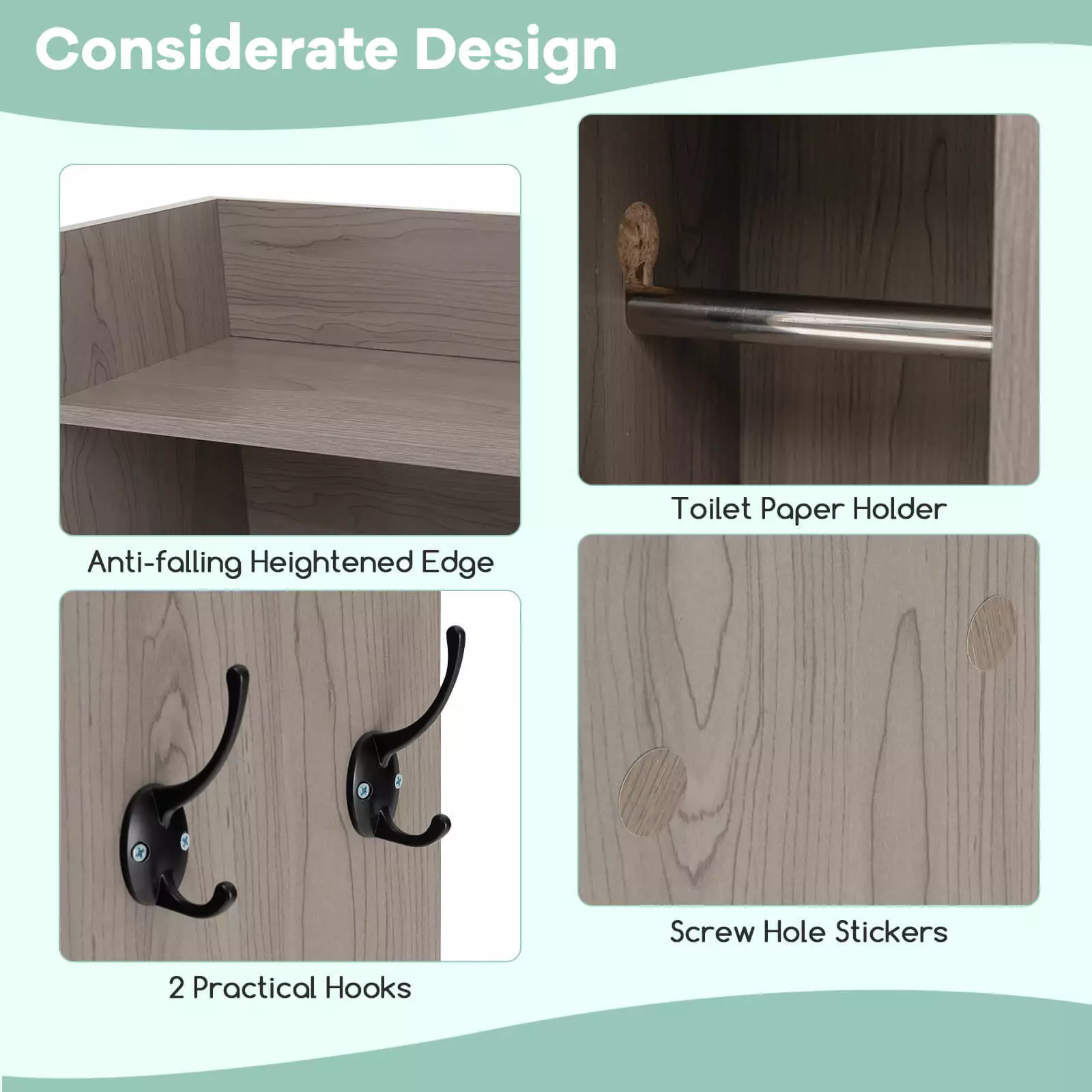 Tyler Over Commode Storage Cabinet - Image 6