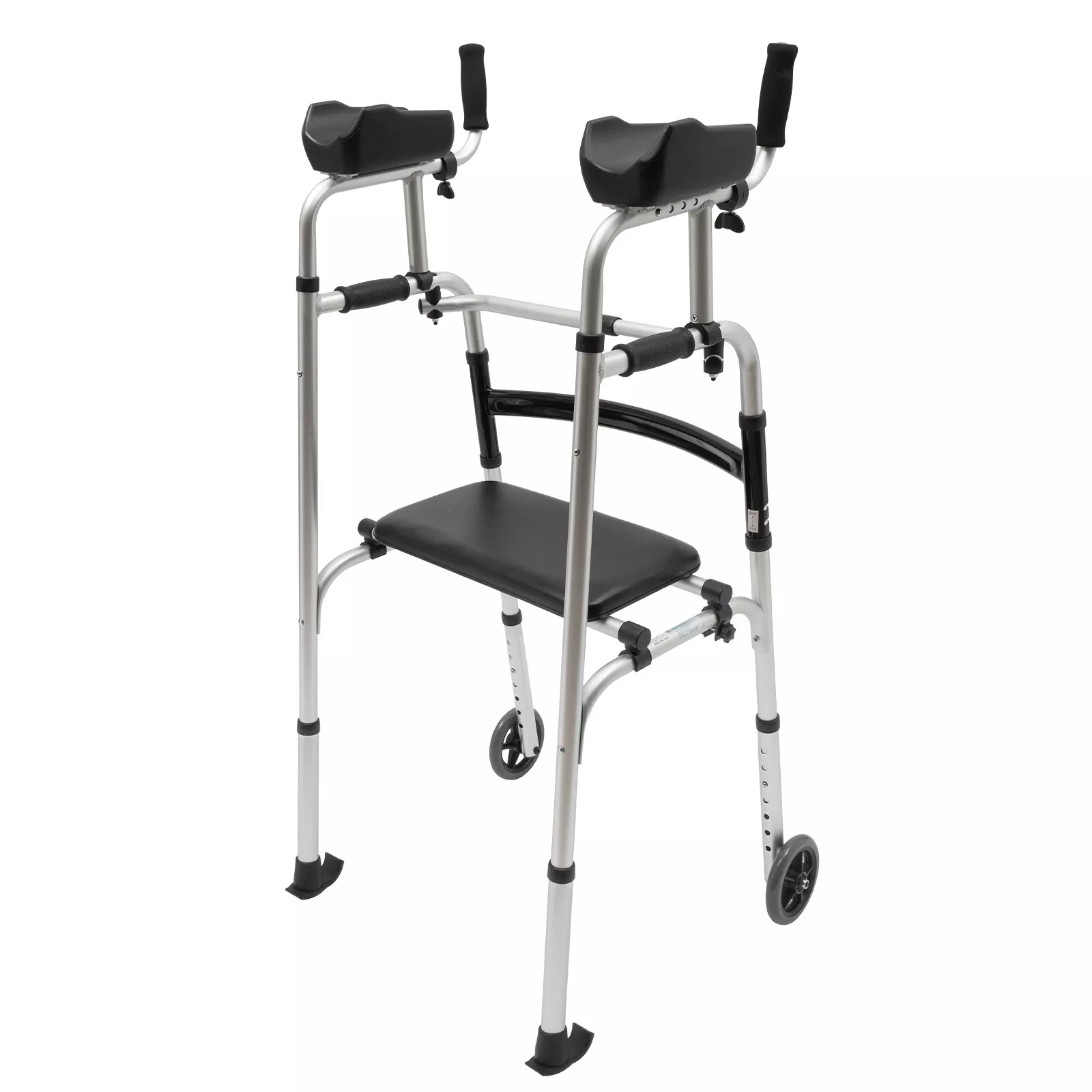Upright Elderly Mobility Walker With Seat - Image 3