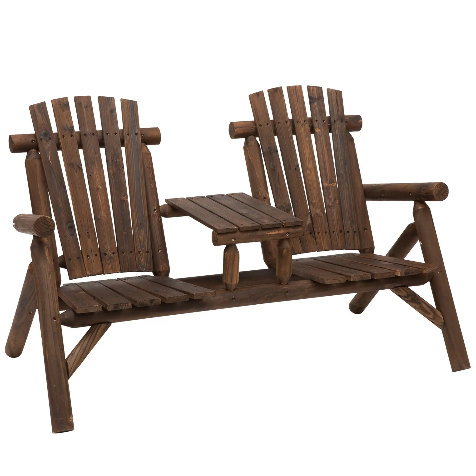 Vazquez Adirondack Outdoor Garden Bench - Image 2