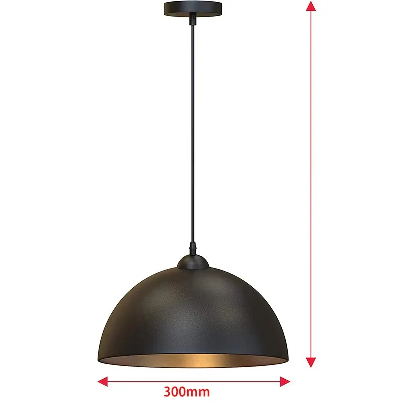 Vintage Black Pendant Light - Image 4