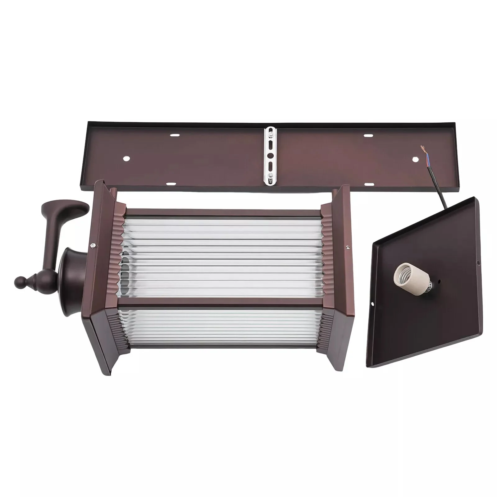 Vintage Glass Outdoor Wall Light - Image 6