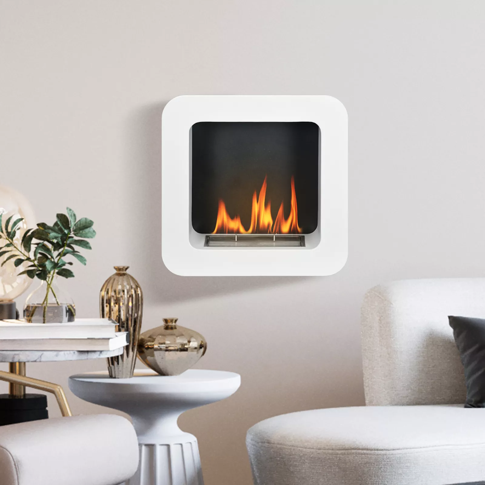 Wall Mounted Bioethanol Gas Fireplace