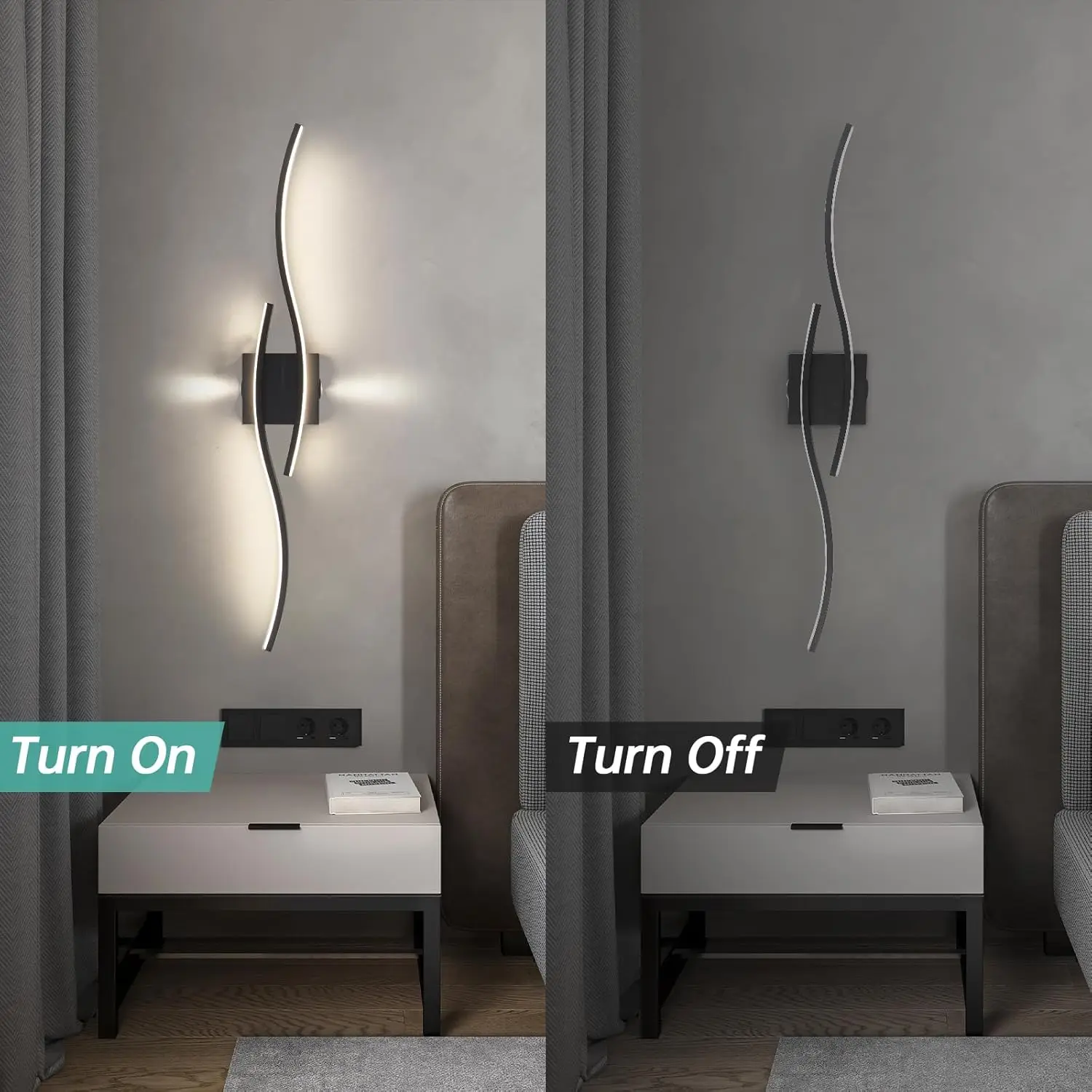 Wave Modern Wall Light - Image 3