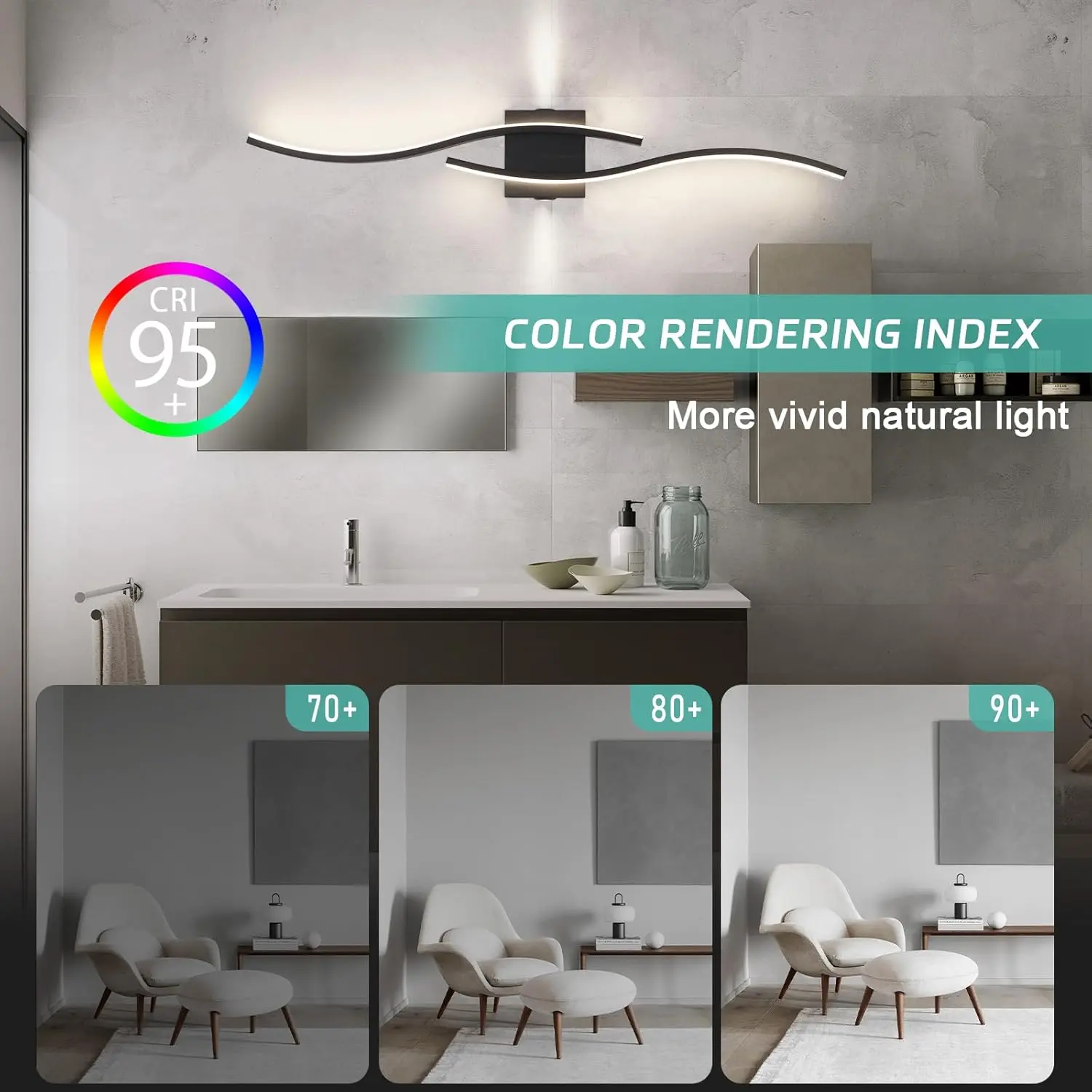 Wave Modern Wall Light - Image 4
