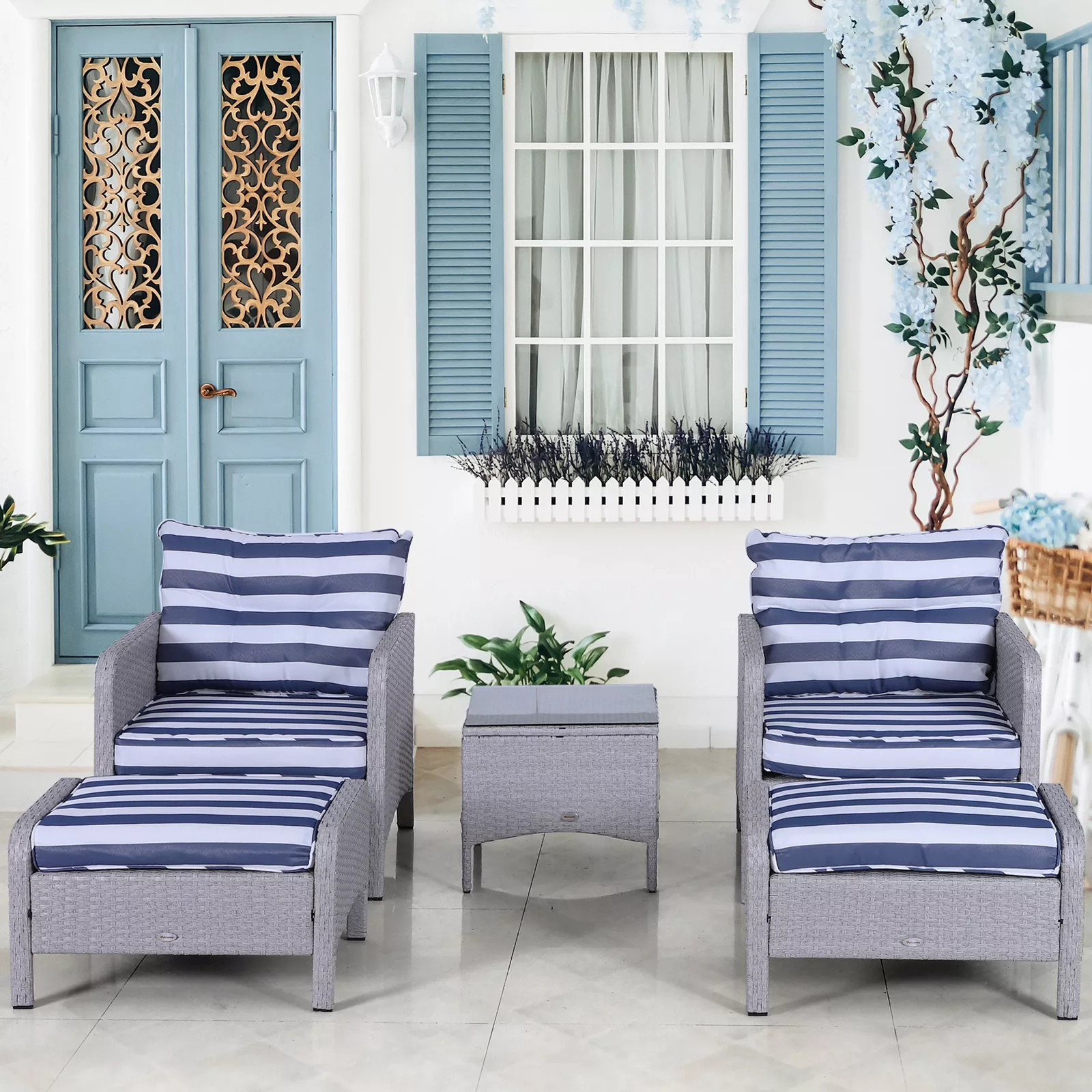 Wheeler 5 Piece Patio Furniture Set