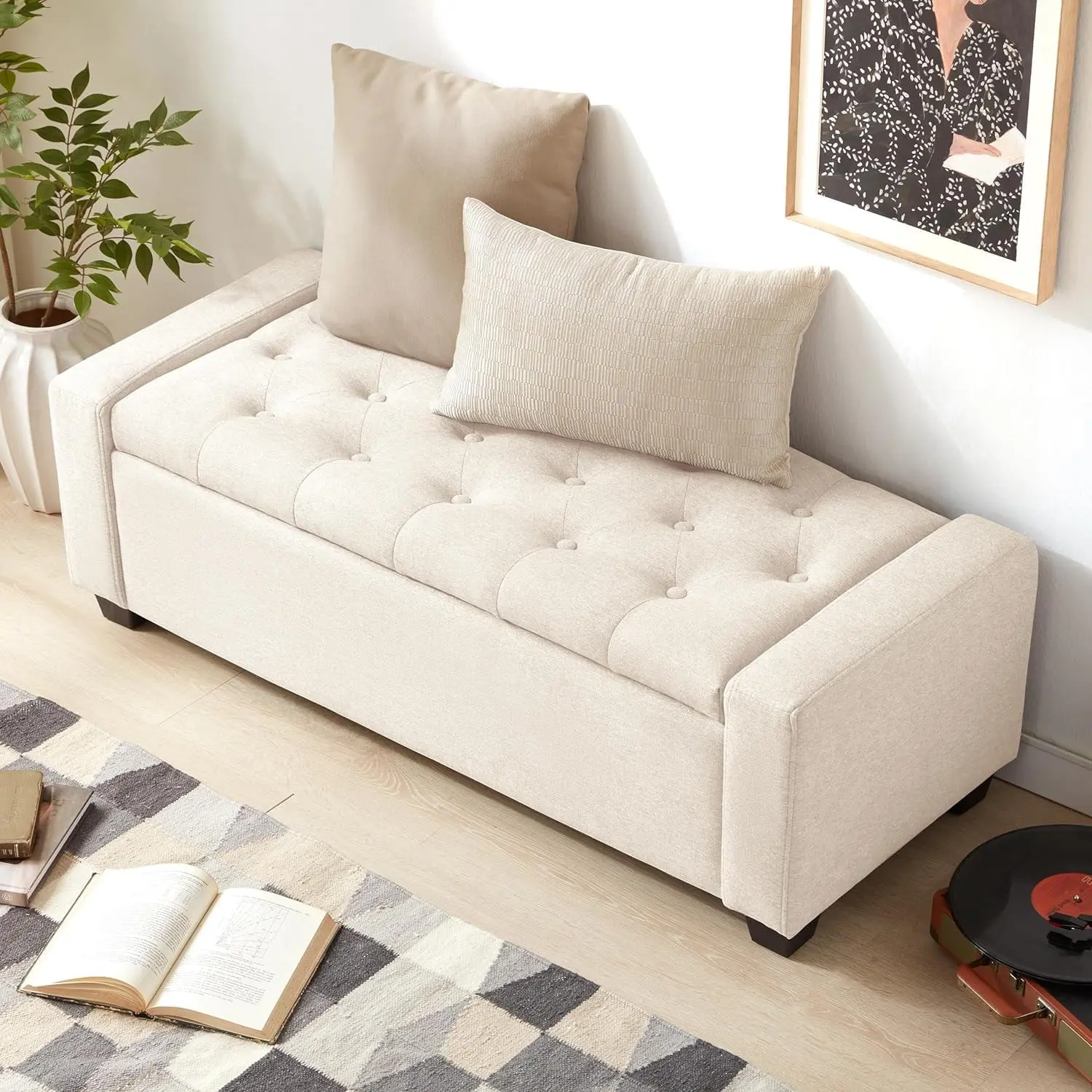 Wilcox Ottoman Storage End Bed Bench - Image 2