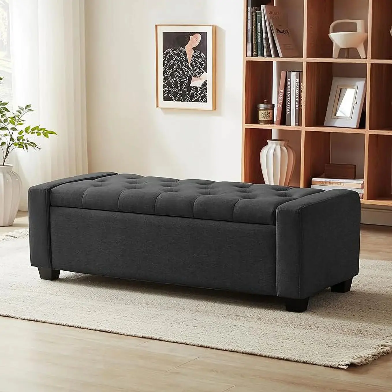 Wilcox Ottoman Storage End Bed Bench - Image 5